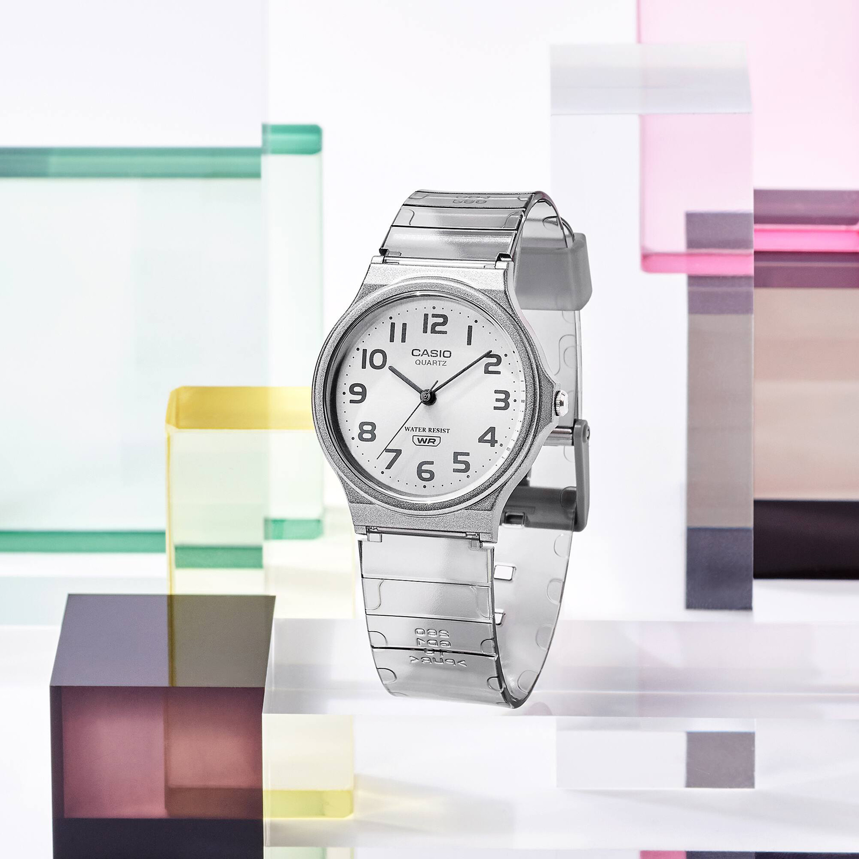 Casio Women's Transparent Analog Silicone Strap Watch | MQ-24S-8BDF | 35 MM-women-watchesandjewellery-watches-image-3
