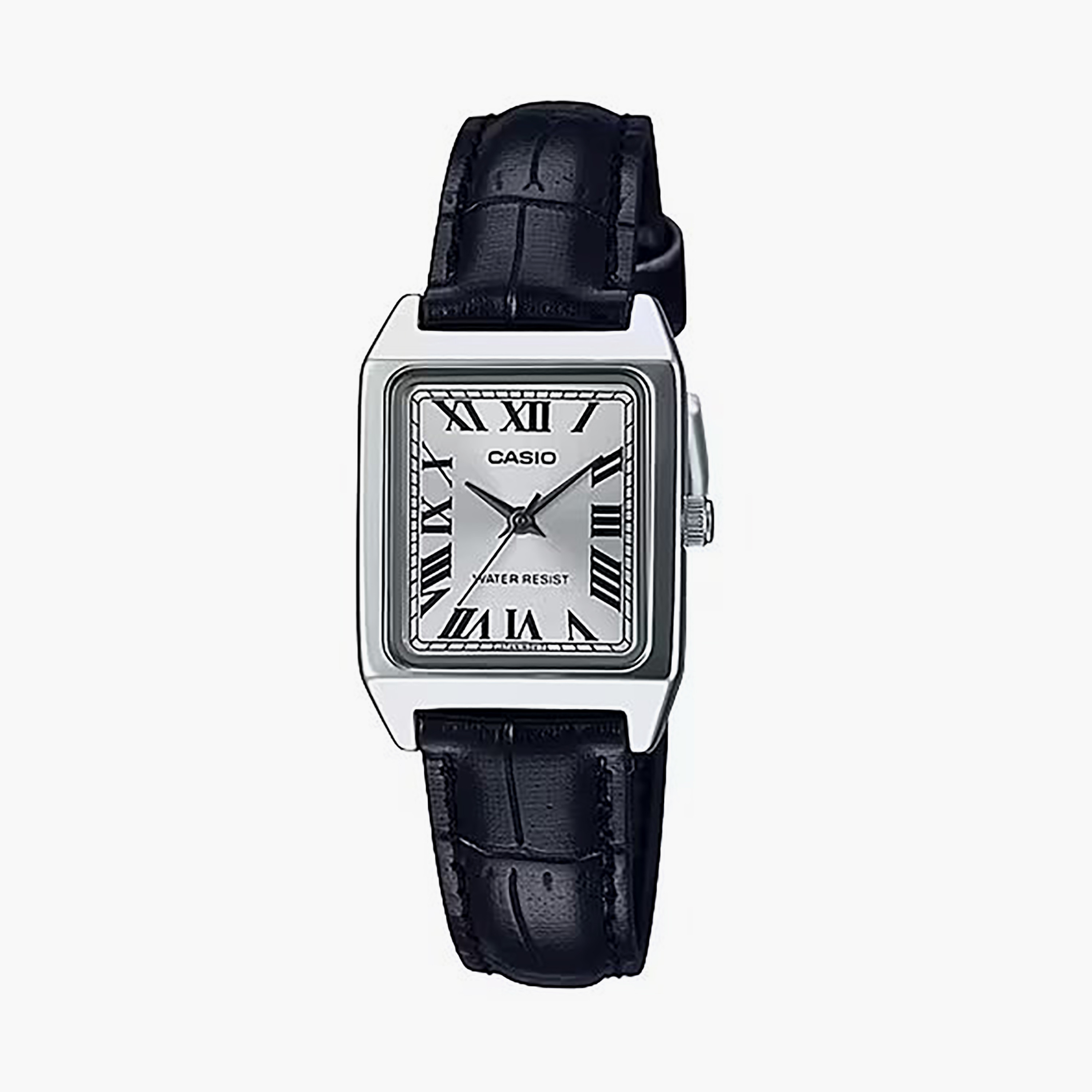 ساعة أنالوج بسوار جلدي أسود من كاسيو | LTP-V007L-7B1UDF-women-watchesandjewellery-watches-image-1