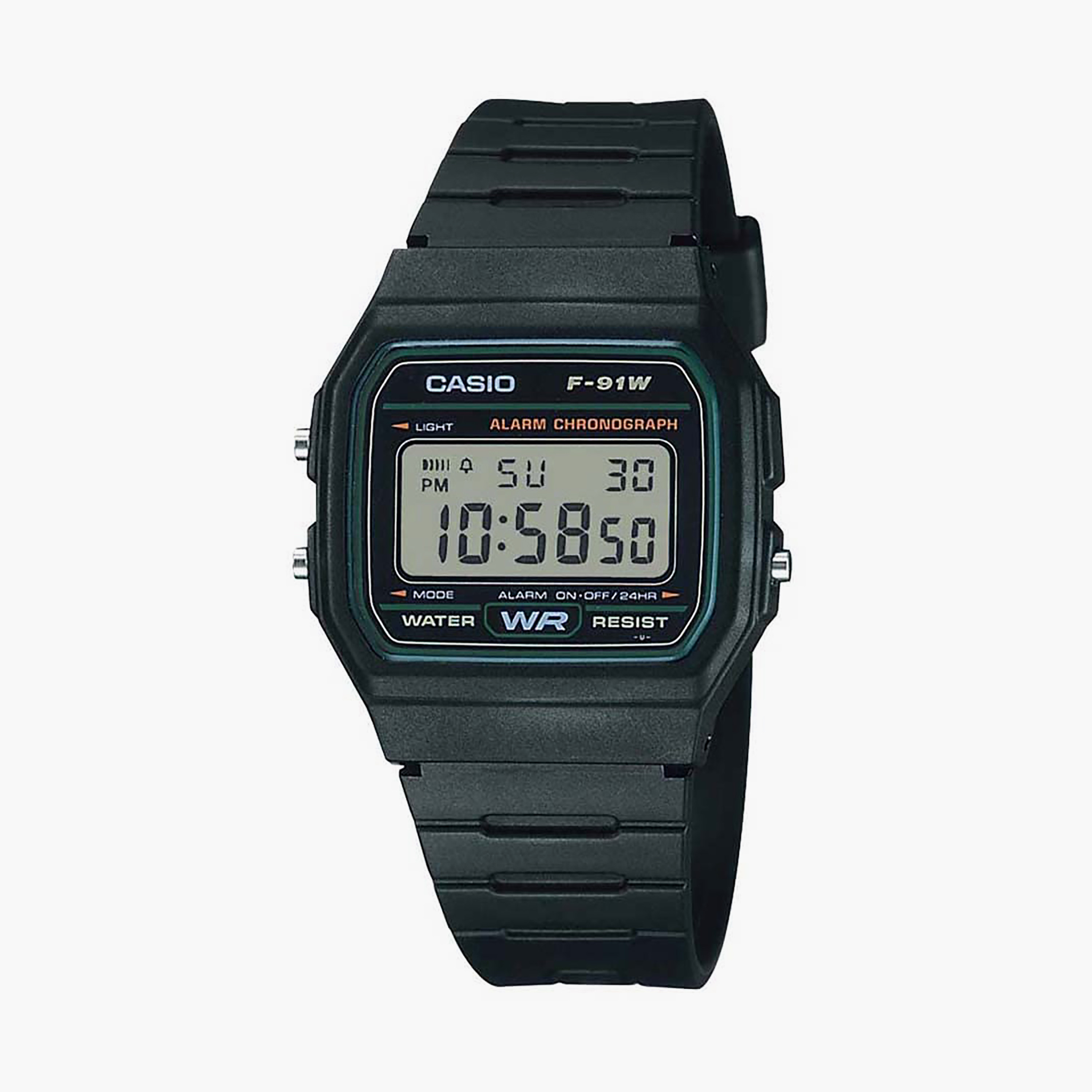Casio Black Digital Silicone Strap Watch | F-91W-3DG | 35 MM-men-watchesandjewellery-watches-image-1