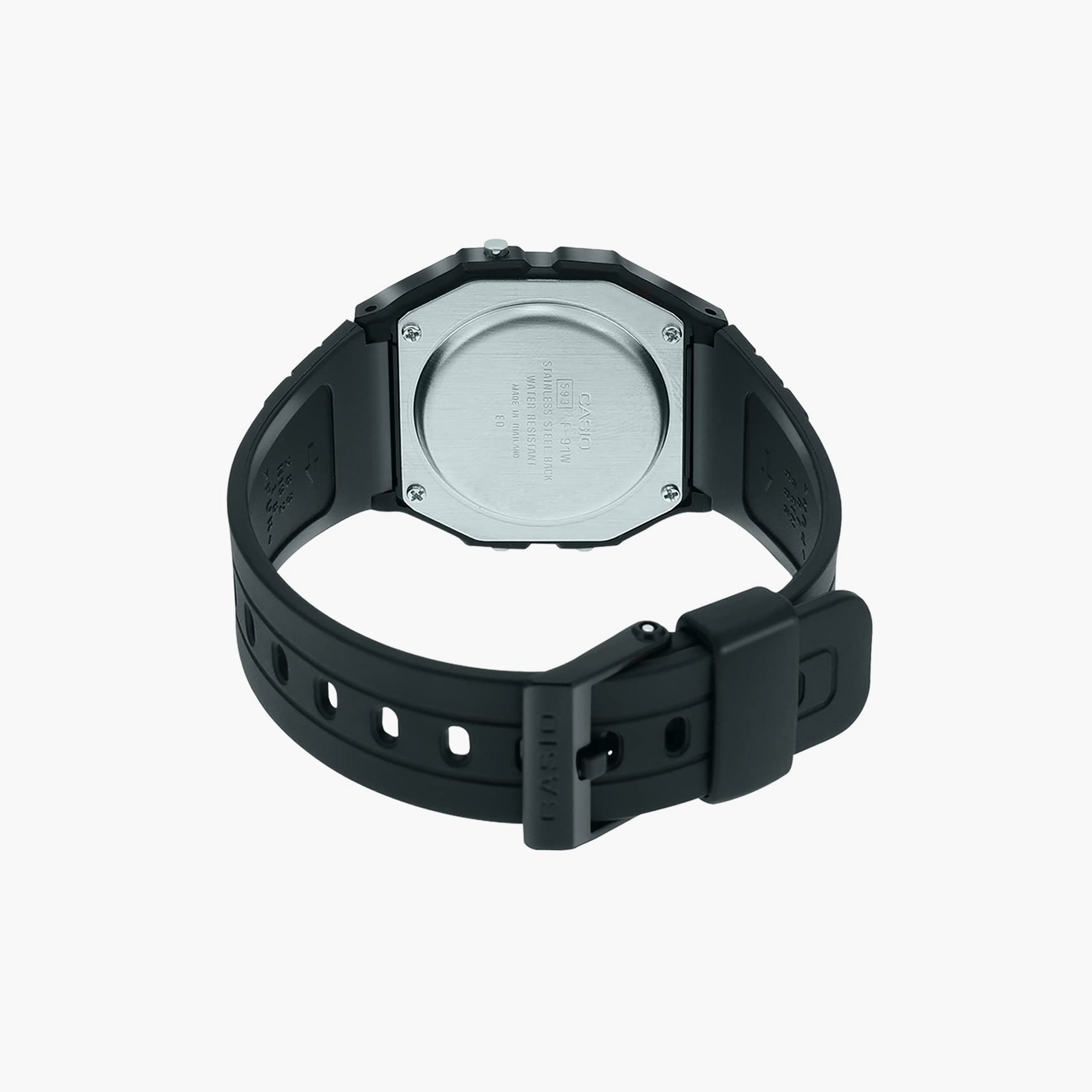 Casio Black Digital Silicone Strap Watch | F-91W-3DG | 35 MM-men-watchesandjewellery-watches-image-3