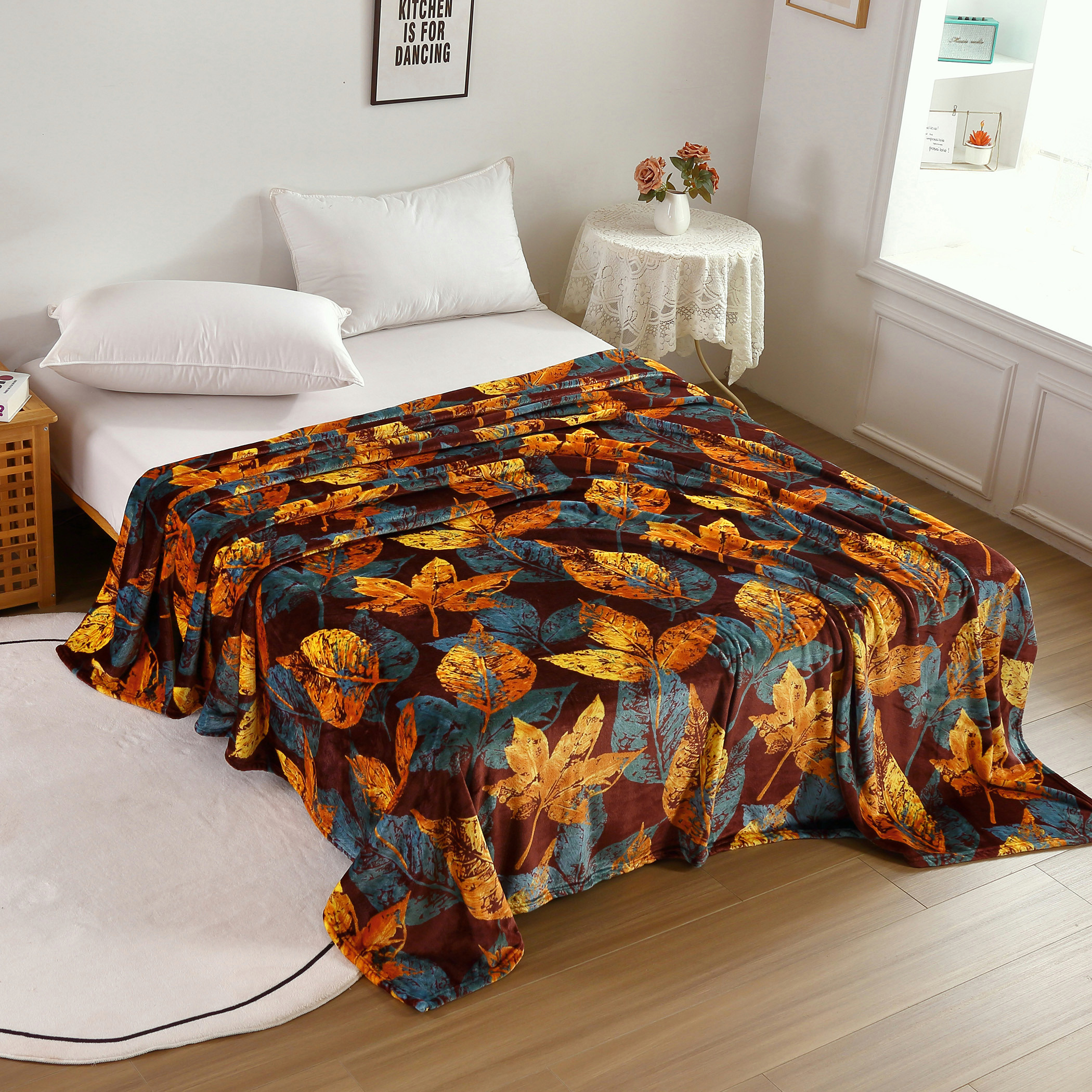 بطانية فلانيل بارزة الملمس كارلين ديكور - 200x220 سم-household-bedding-blankets-image-1