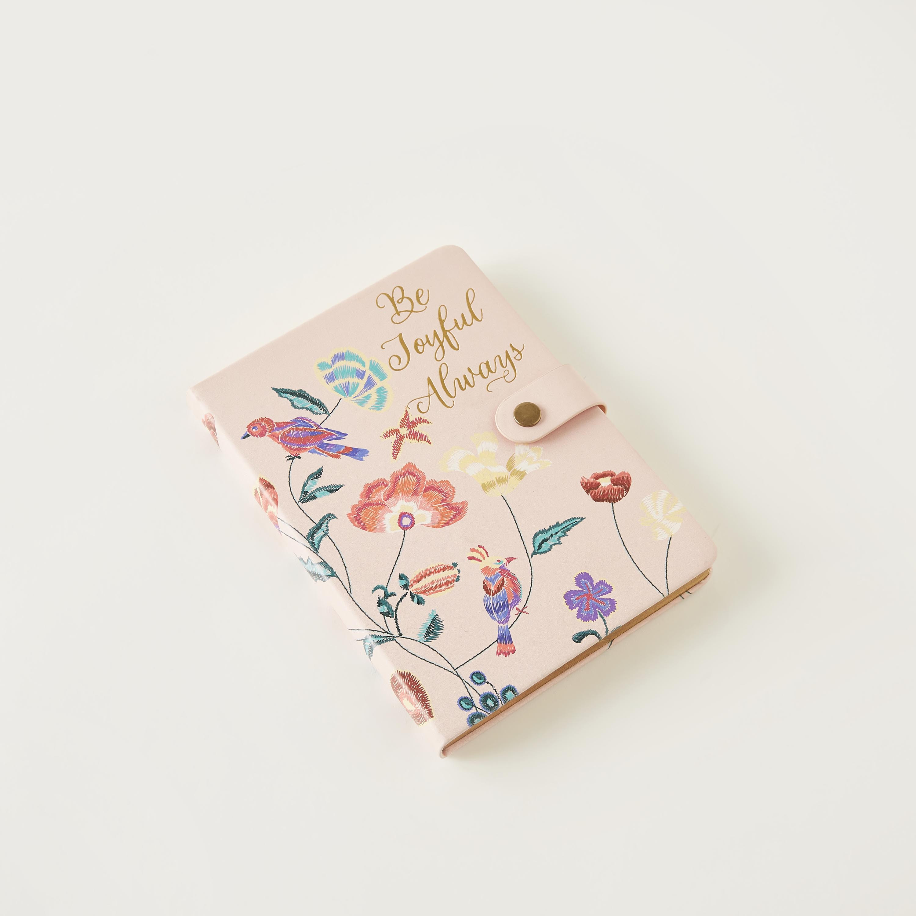 Slogan Print Ruled Notebook with Snap Button Closure-school-stationery-notebooks-image-2