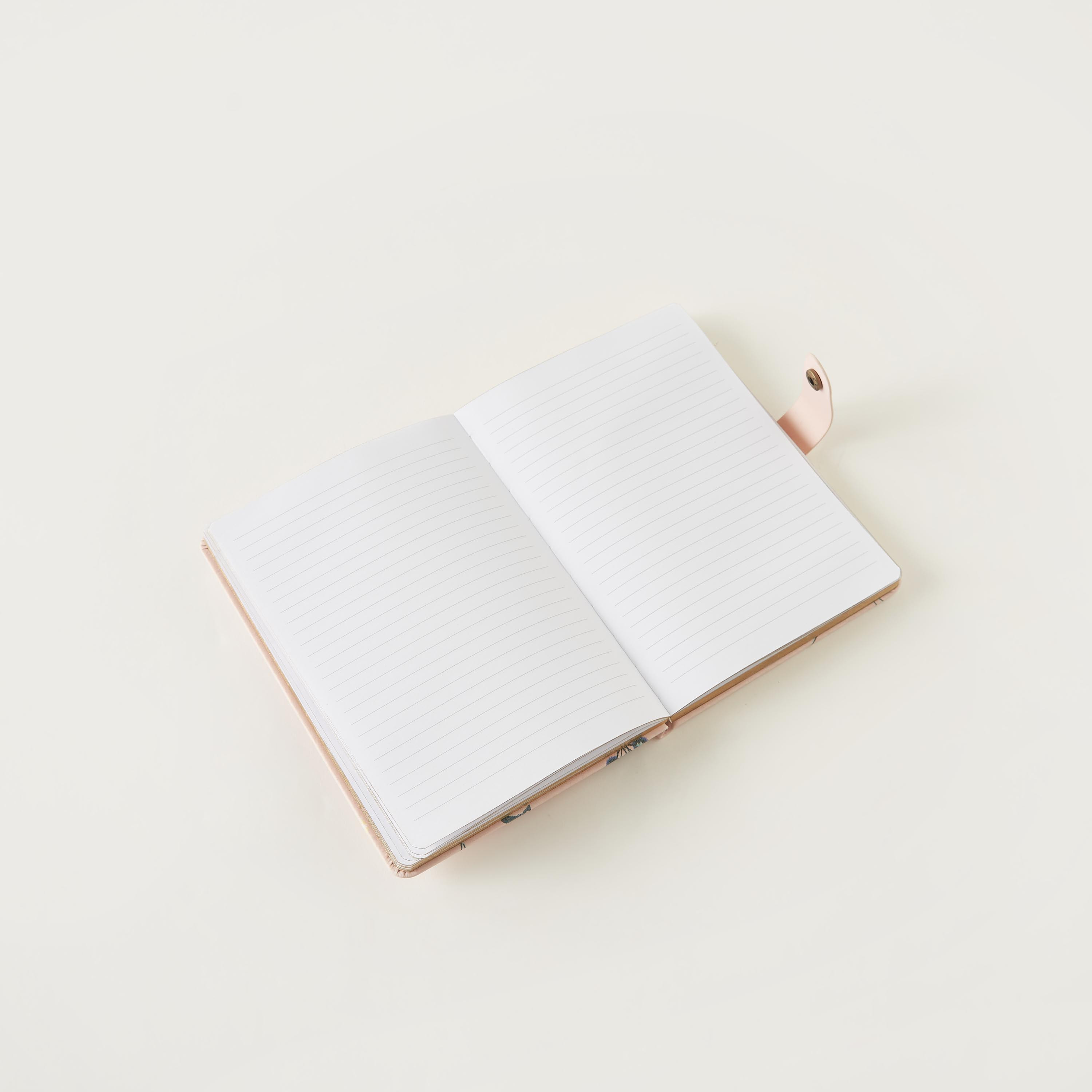 Slogan Print Ruled Notebook with Snap Button Closure-school-stationery-notebooks-image-4