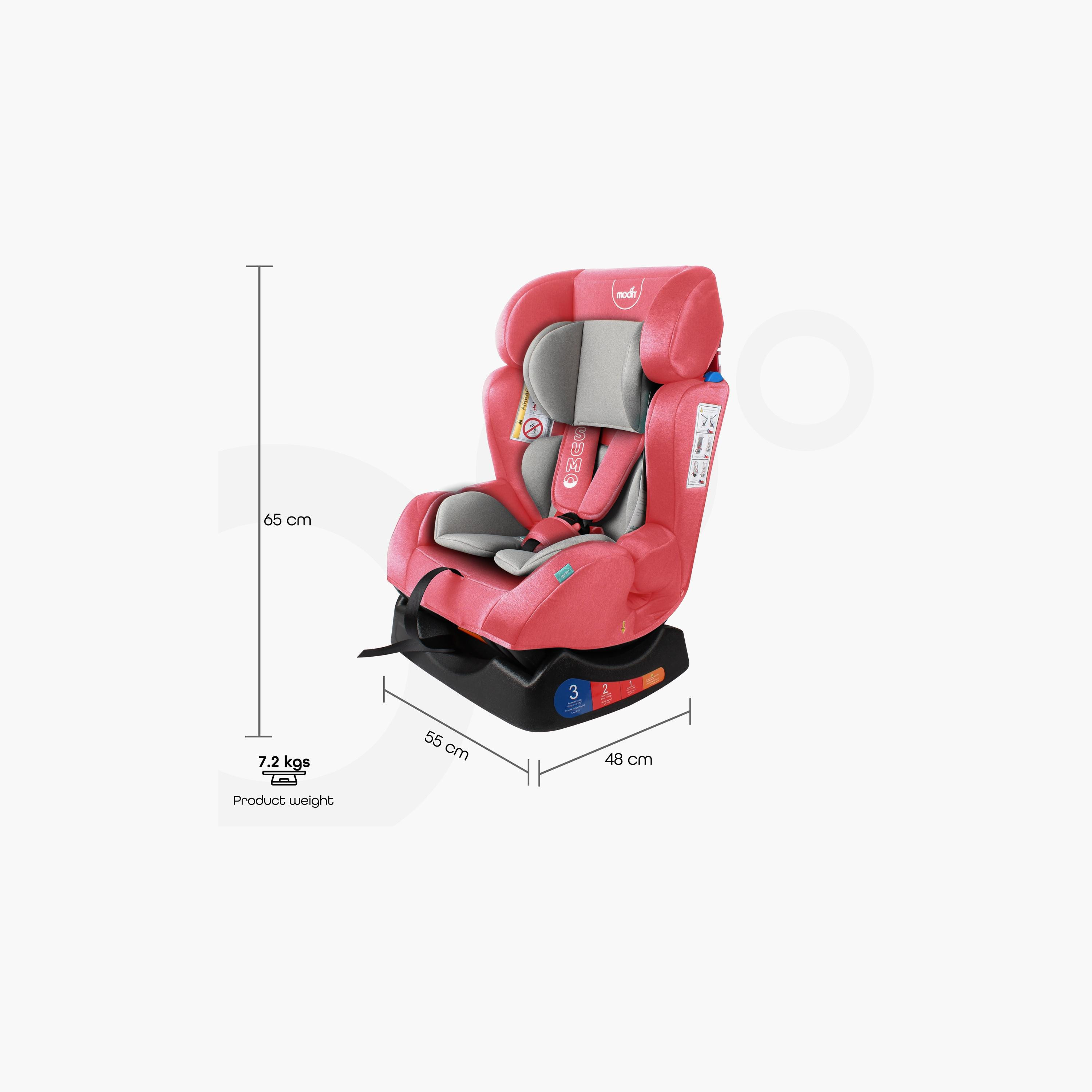 Moon Sumo Baby/Infant Car Seat (Group 0, 1, 2), Pink-baby-gear-carseats-image-3