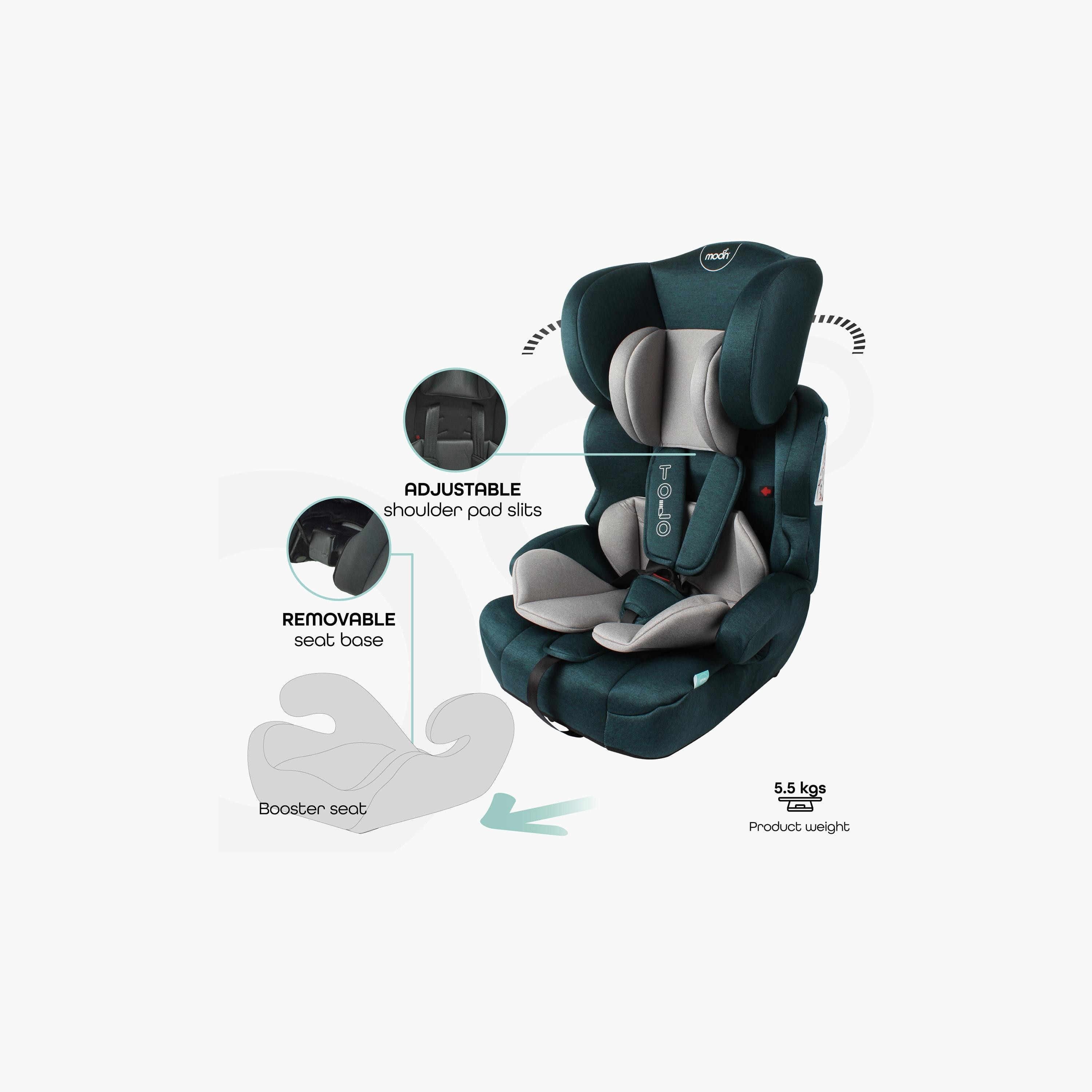 Moon Tolo Baby/Kids Car Seat (Group 1, 2, 3), Green-baby-gear-carseats-image-3