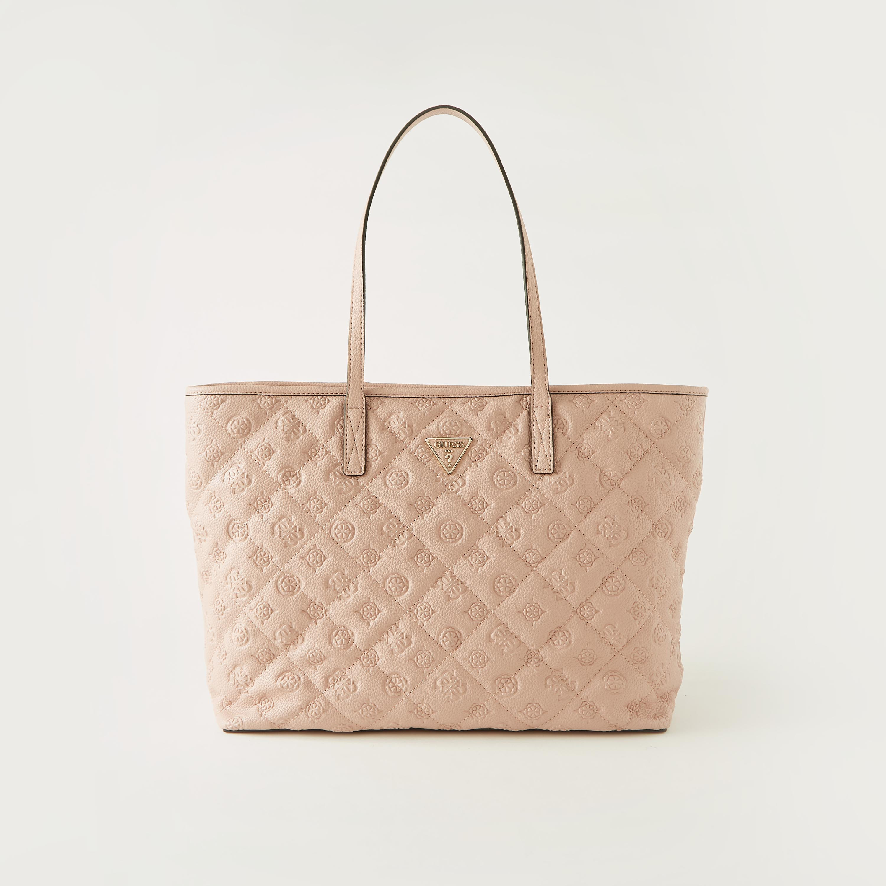 Guess quilted best sale tote bag