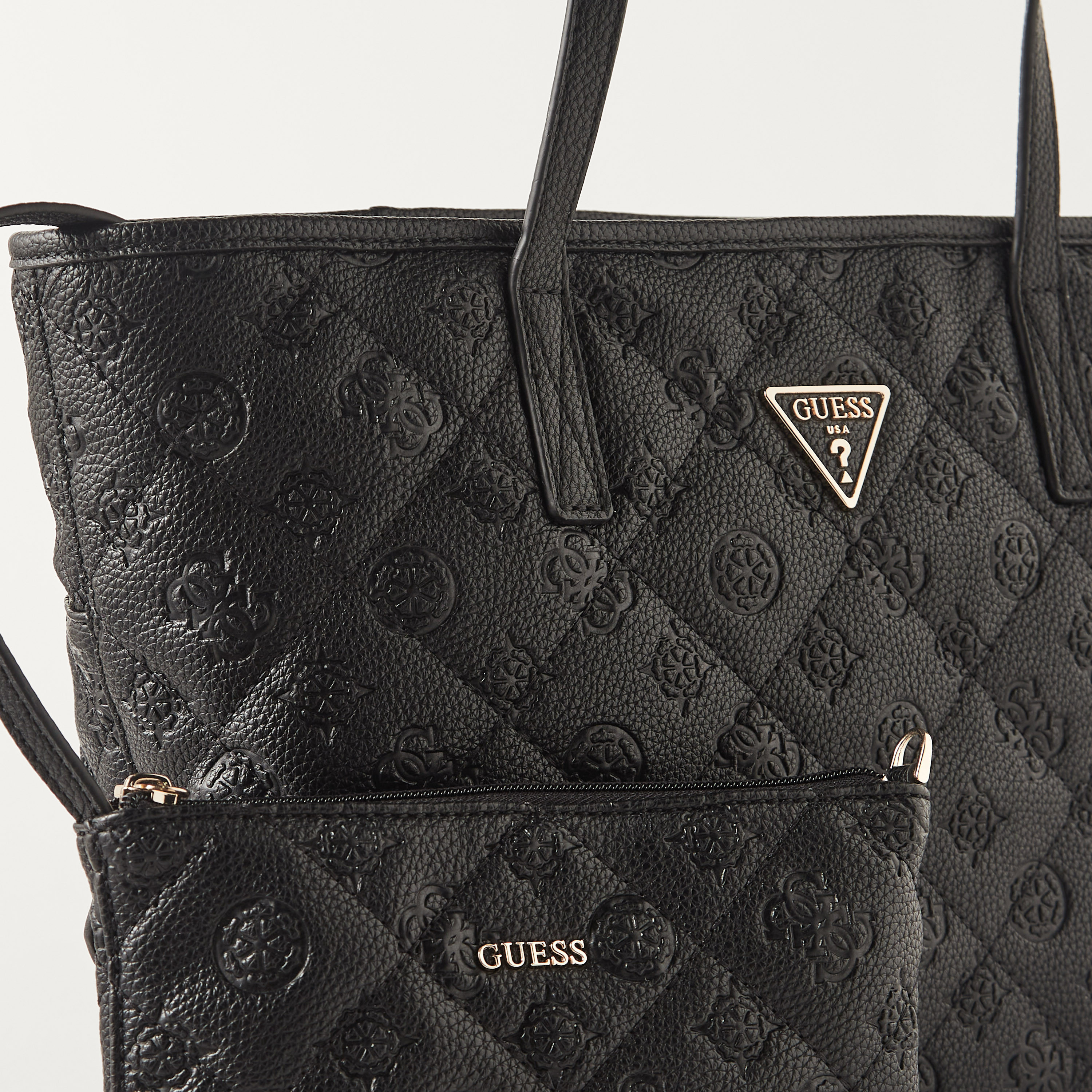 Guess Monogram Quilt Textured Tote Bag with Pouch-women-bagsandwallets-handbags-image-3