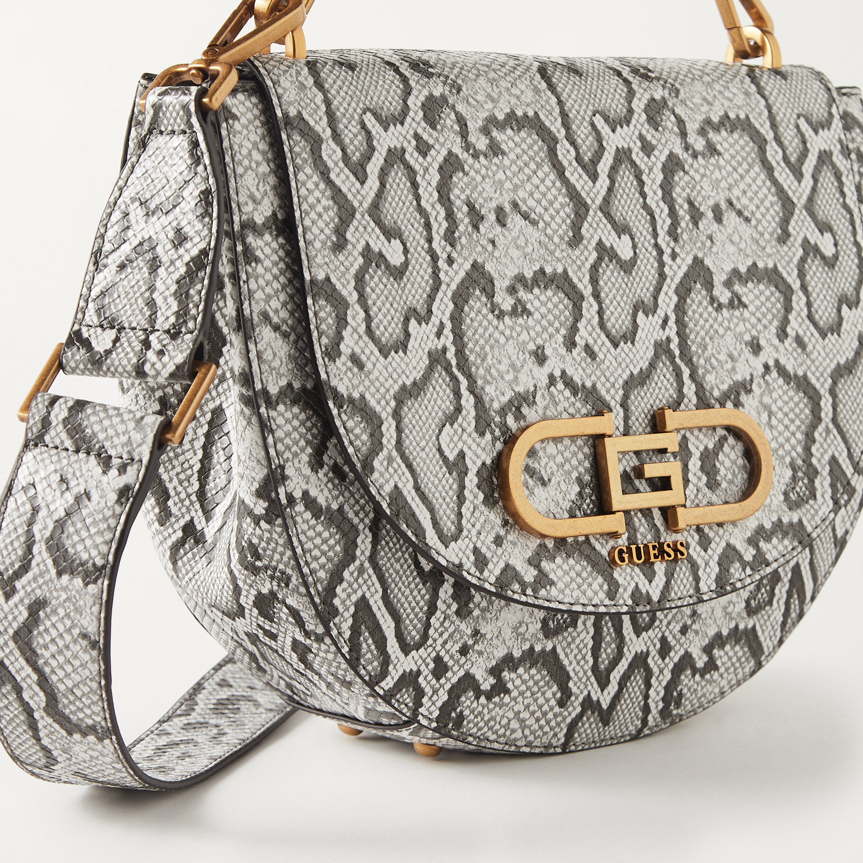 Shop Guess Animal Print Crossbody Bag Online Max UAE