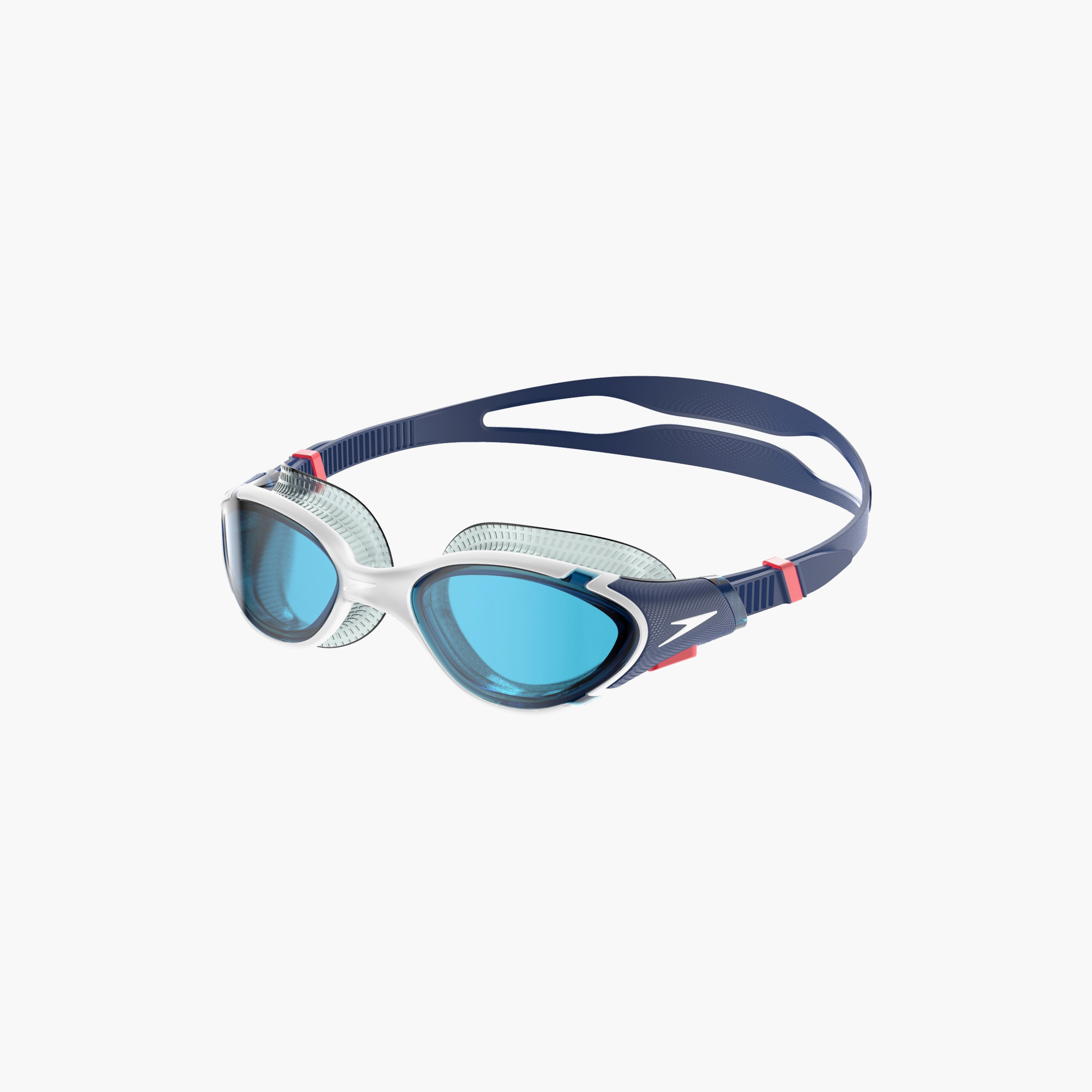 Speedo Biofuse 2 0 Goggles, Adult Unisex, Ammonite Blue/White/Red/Blue-sports-gear-swimming-men-image-1