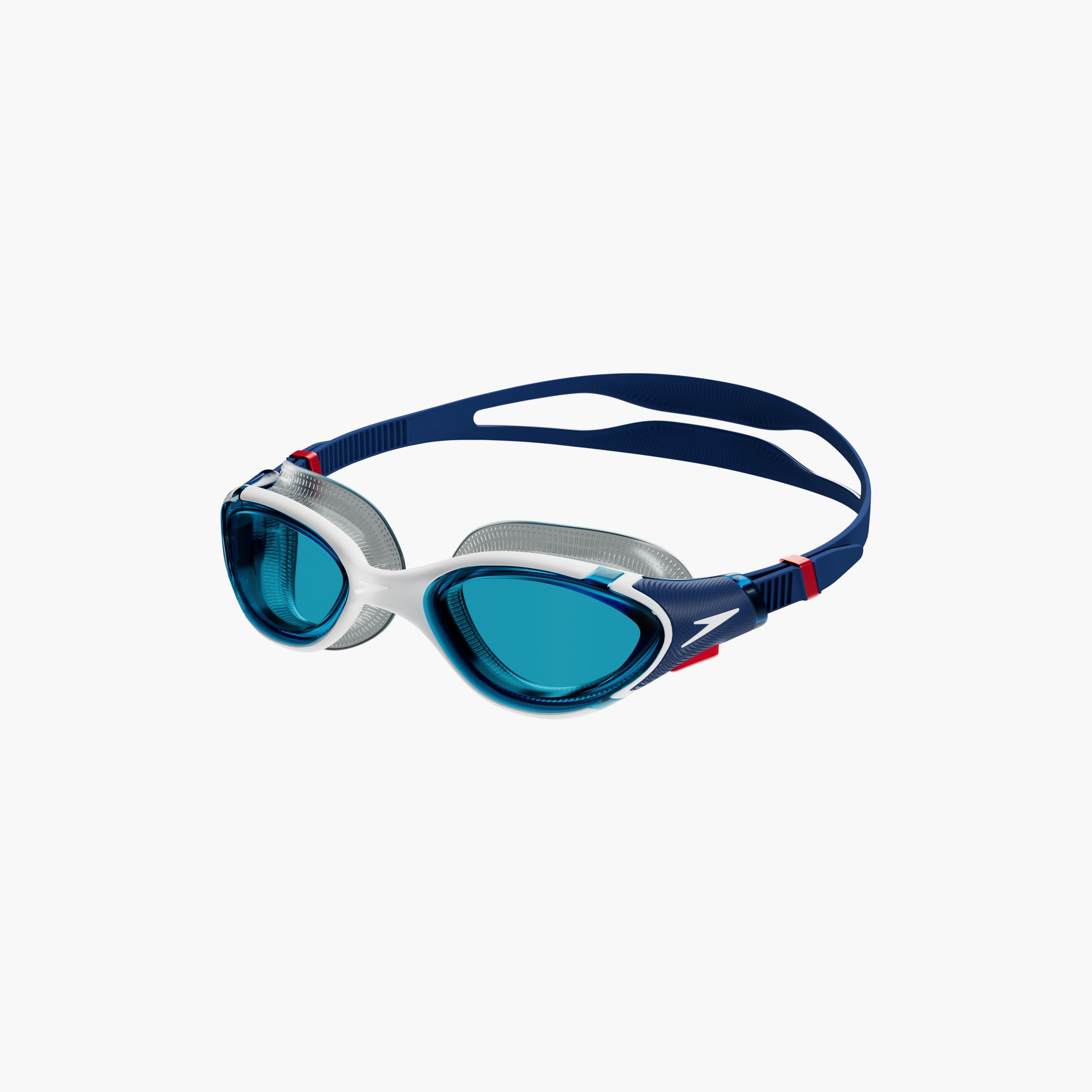 Speedo Biofuse 2 0 Goggles, Adult Unisex, Ammonite Blue/White/Red/Blue-sports-gear-swimming-men-image-2