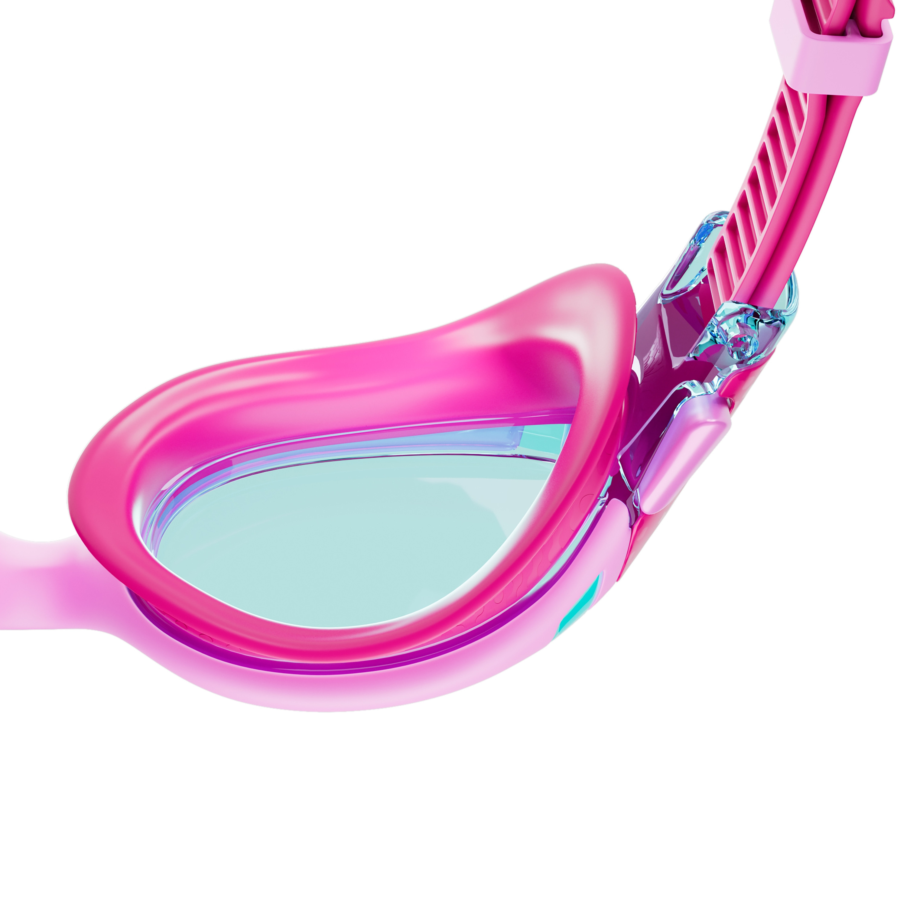 Speedo Biofuse 2.0 Junior Goggles, Kids Girls, Flamingo Pink/Electric Pink/Blue-sports-gear-swimming-girl-image-3