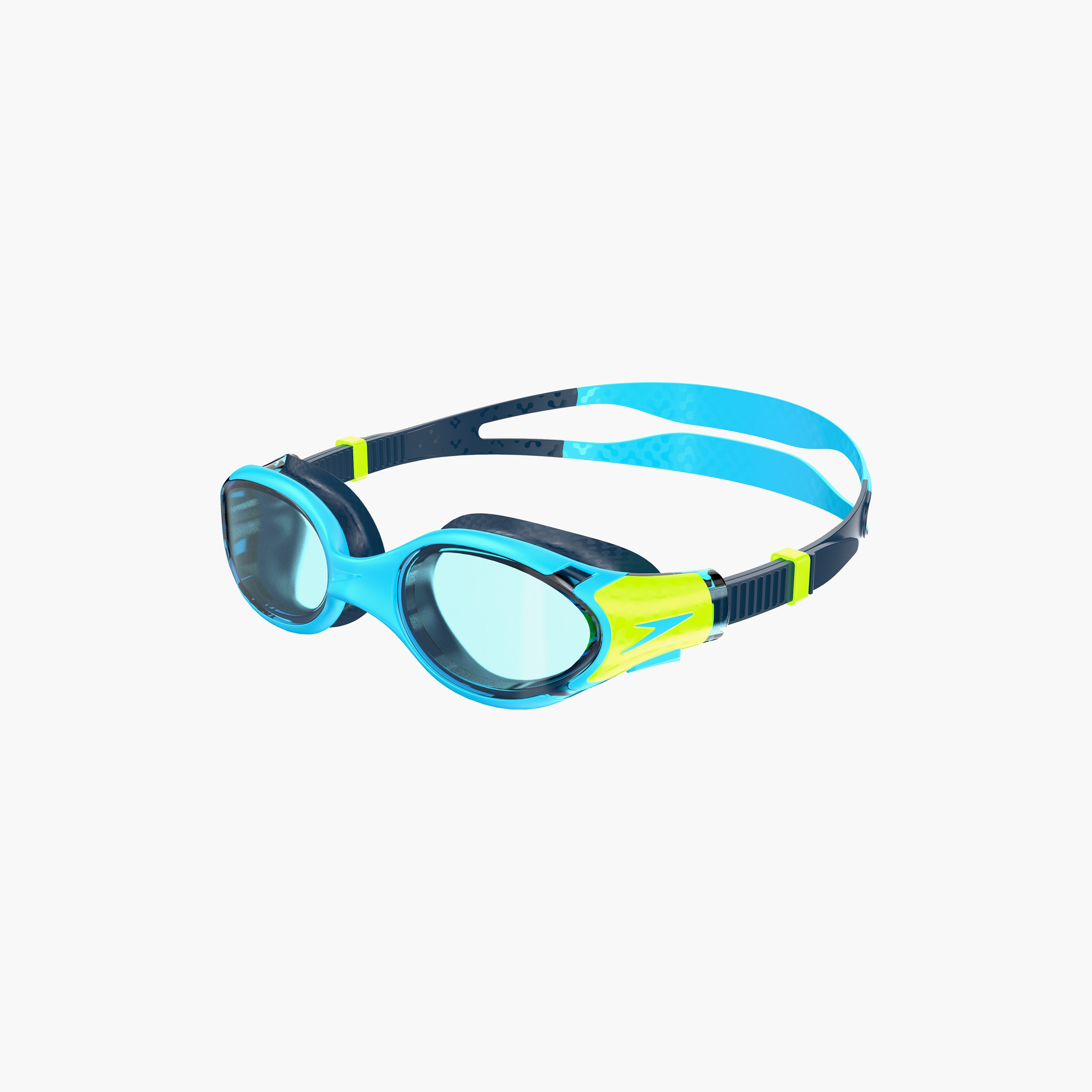 Speedo Biofuse 2.0 Junior Goggles, Kids Boys, Hypersonic Blue/True Navy/Lumo Green/Blu-sports-gear-swimming-boy-image-3