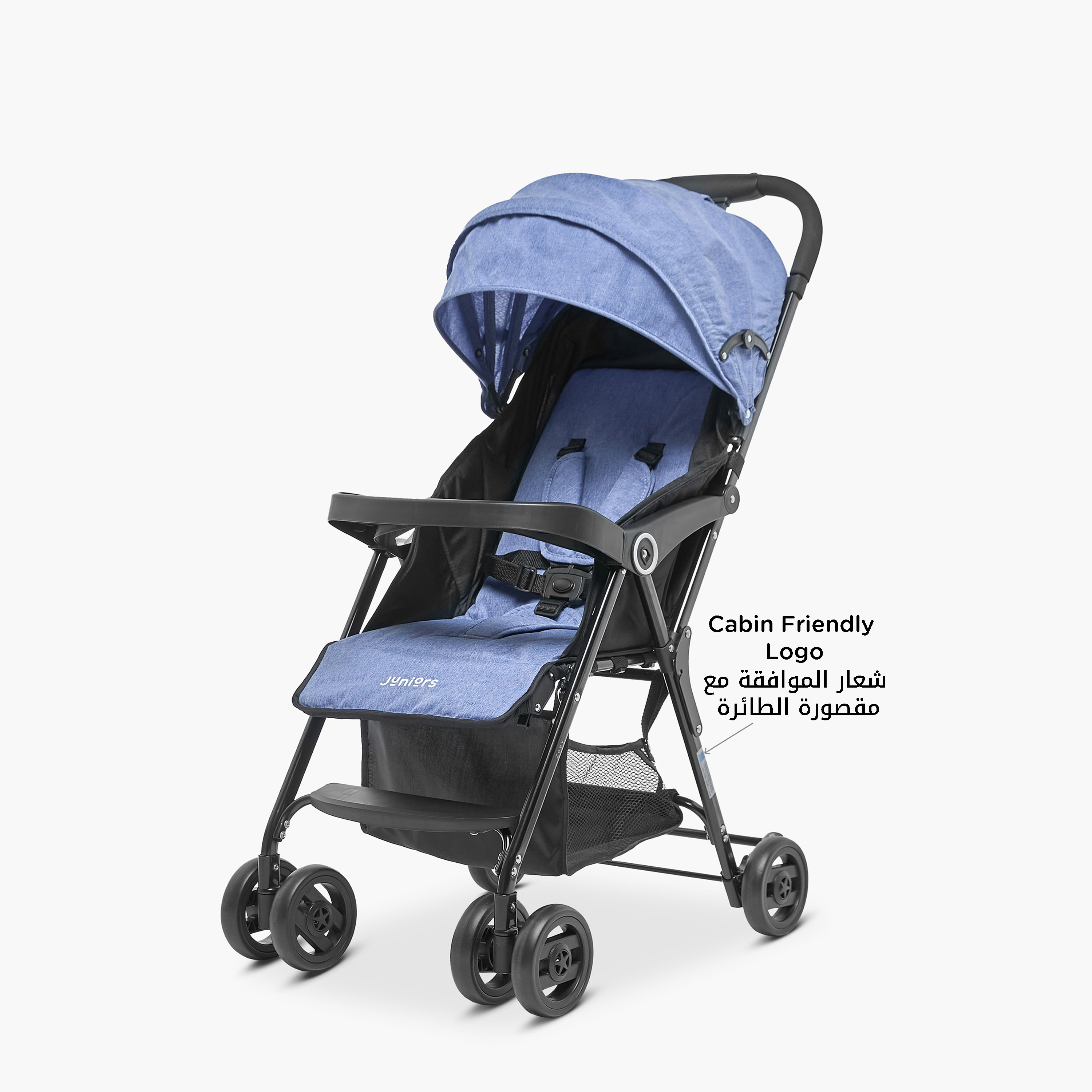 Juniors Zoey Stroller with Push Button Folding System, Metal Frame and Wheel Lock-baby-gear-strollersandprams-strollers-image-3