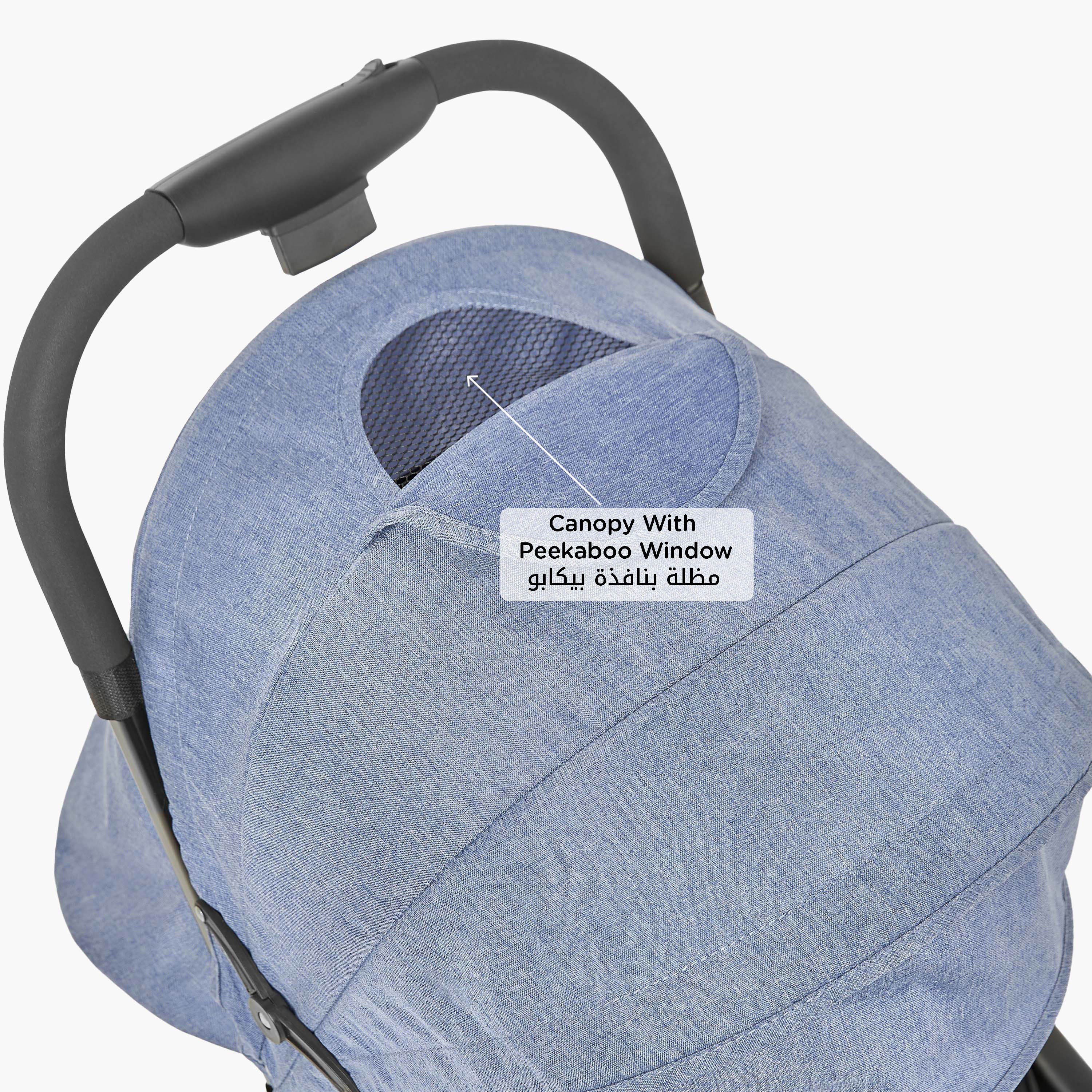 Juniors Zoey Stroller with Push Button Folding System, Metal Frame and Wheel Lock-baby-gear-strollersandprams-strollers-image-7