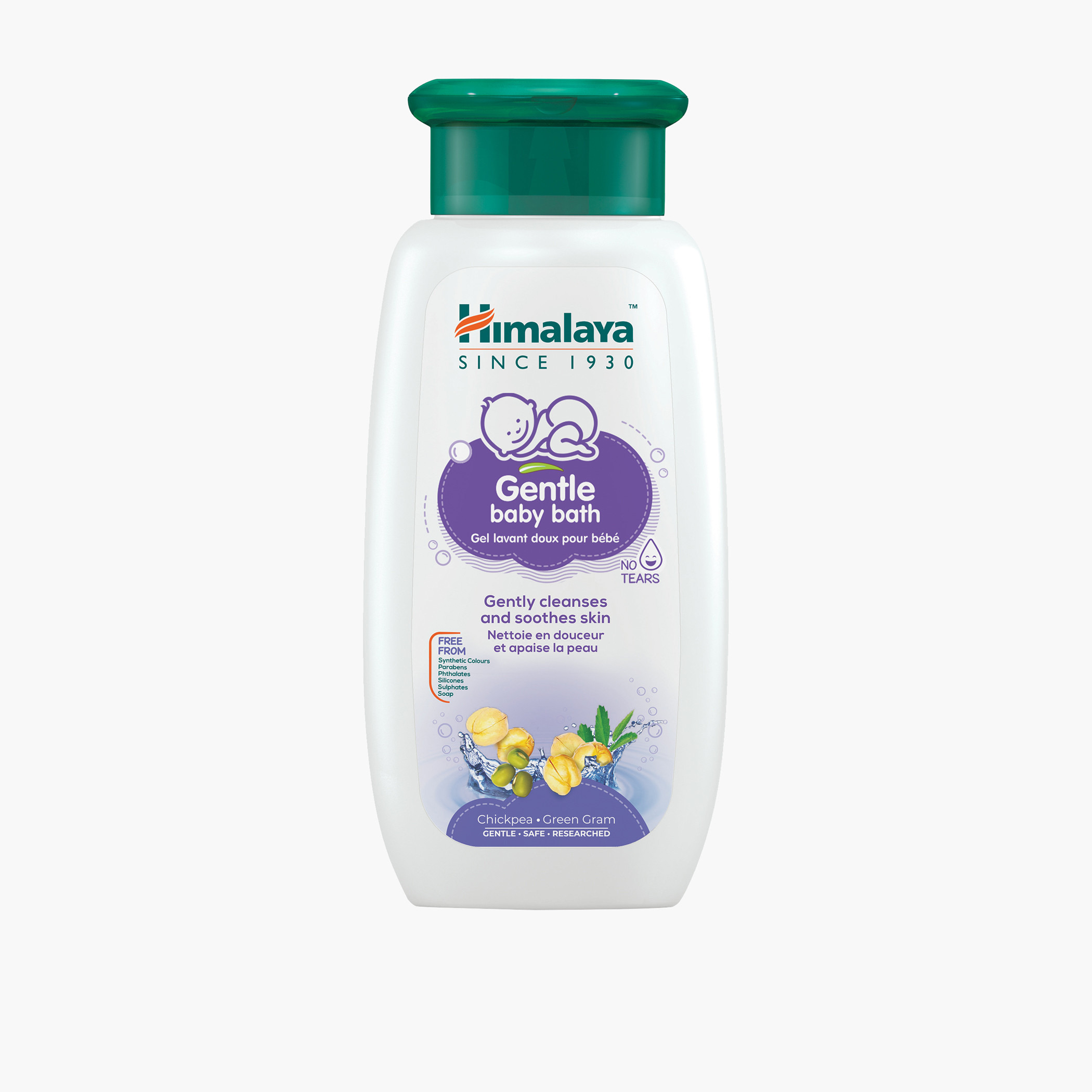 Himalaya Chickpea and Green Gram Gentle Baby Bath - 200 ml-baby-bathandcare-hairbodyskincare-image-1