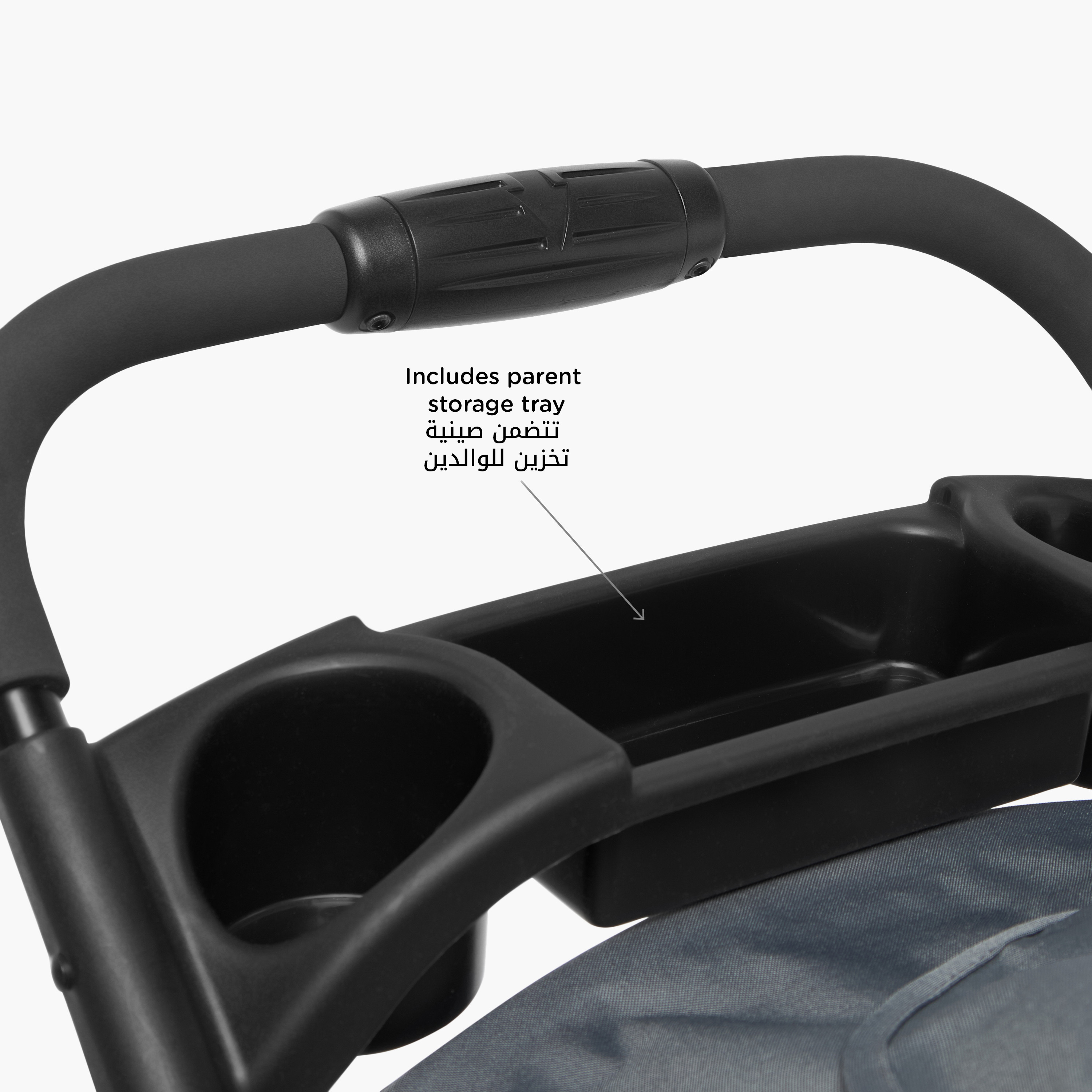 Juniors Bailey Deluxe Stroller with Push Button Folding System, Metal Frame and Wheel Lock-baby-gear-strollersandprams-strollers-image-8