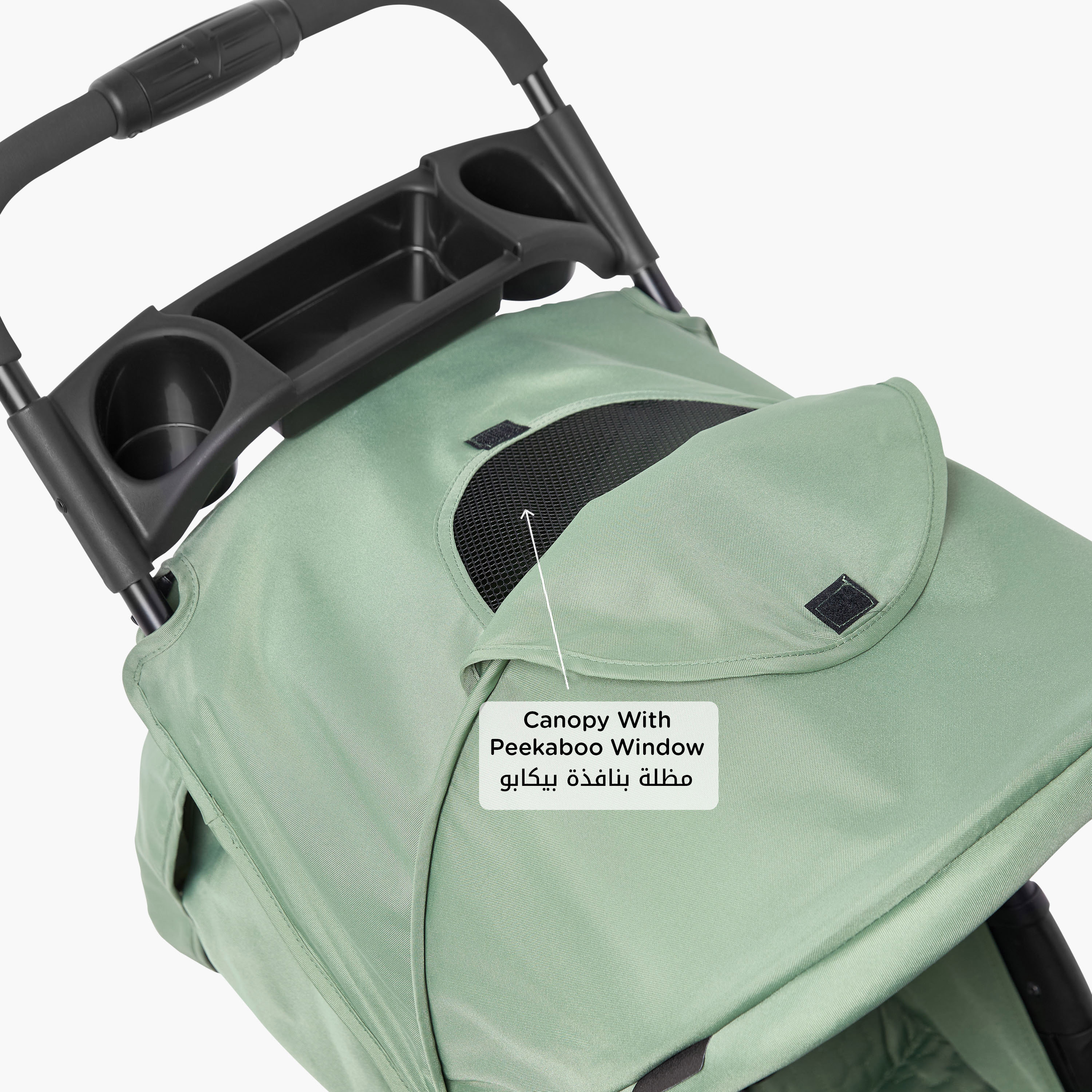 Juniors Bailey Deluxe Stroller with Push Button Folding System, Metal Frame and Wheel Lock-baby-gear-strollersandprams-strollers-image-7