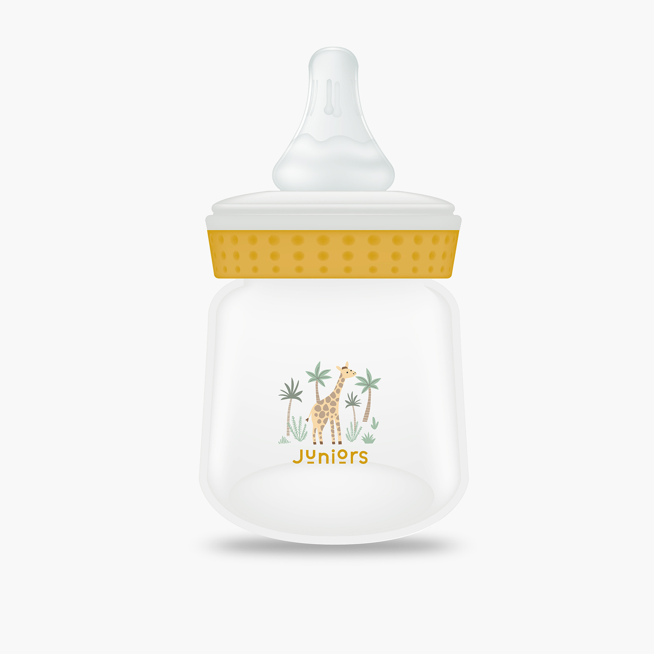 Juniors Elephant Print Feeding Bottle - 60 ml-baby-feeding-feedingbottles-bottlesandteats-image-2