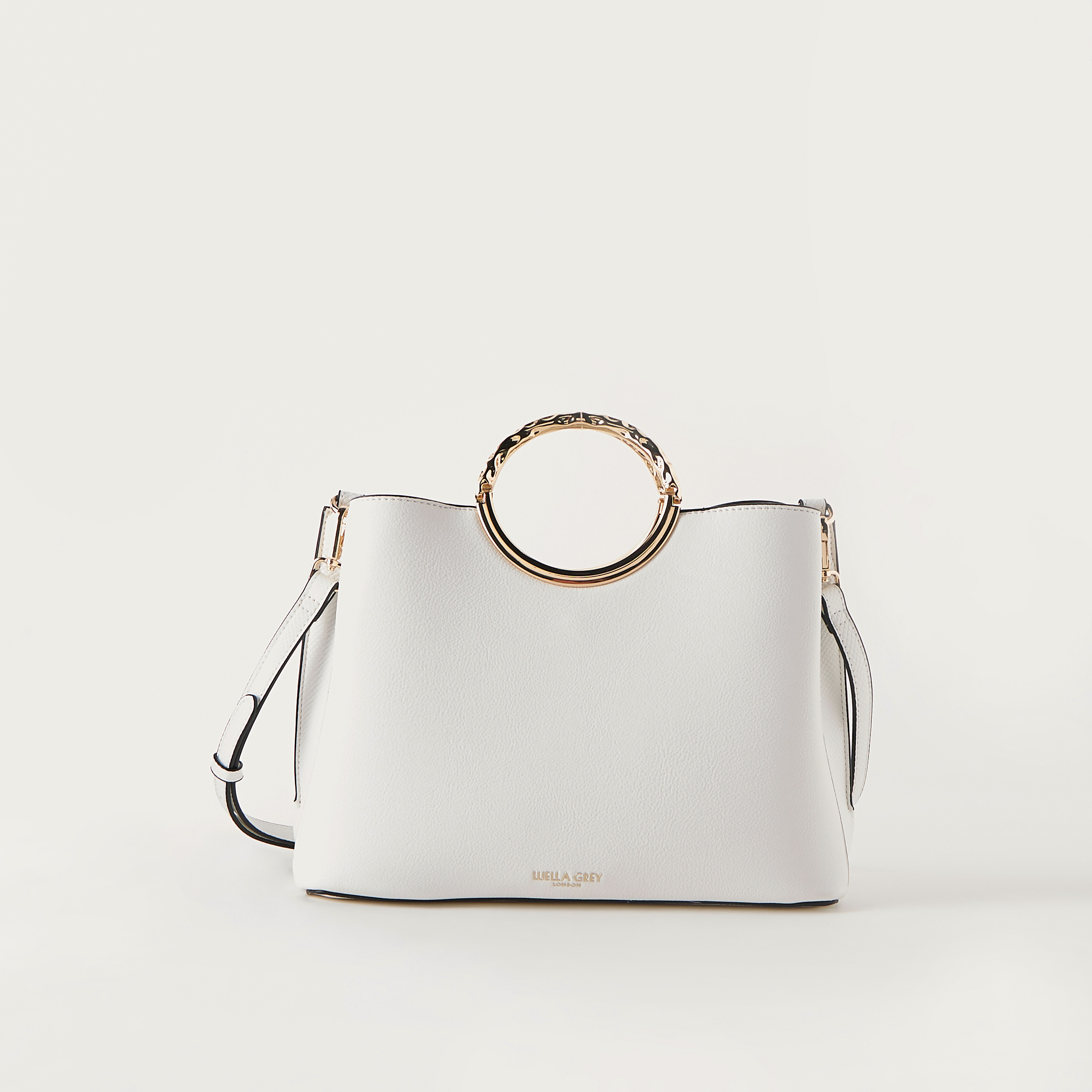 LUELLA GREY Solid Tote Bag with Detachable Strap and Zip Closure-women-bagsandwallets-handbags-image-1