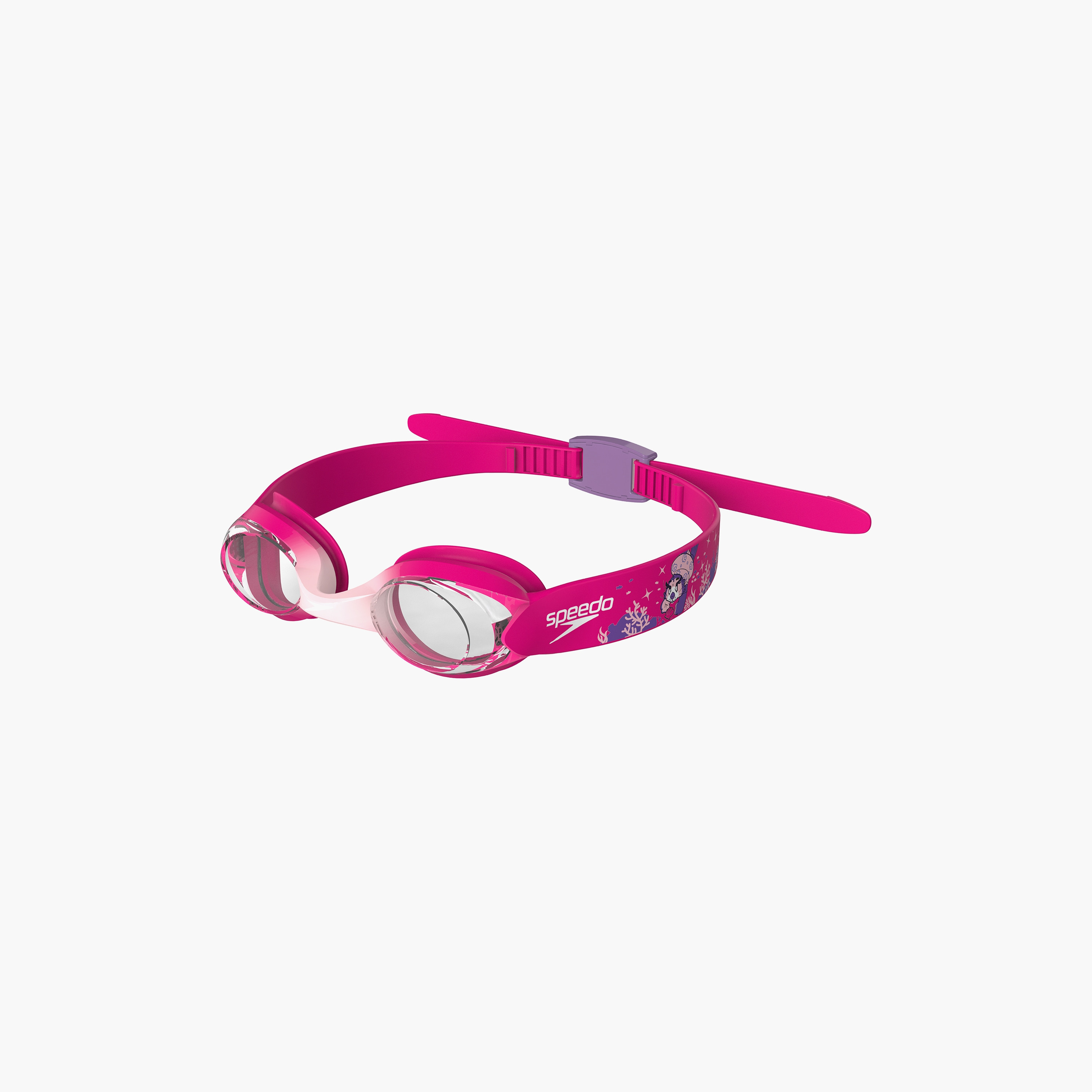 Speedo Infant Illusion Goggle Goggles, Baby Girls, Blossom/Electric Pink/Clear-baby-girls-clothing-swimwear-image-1