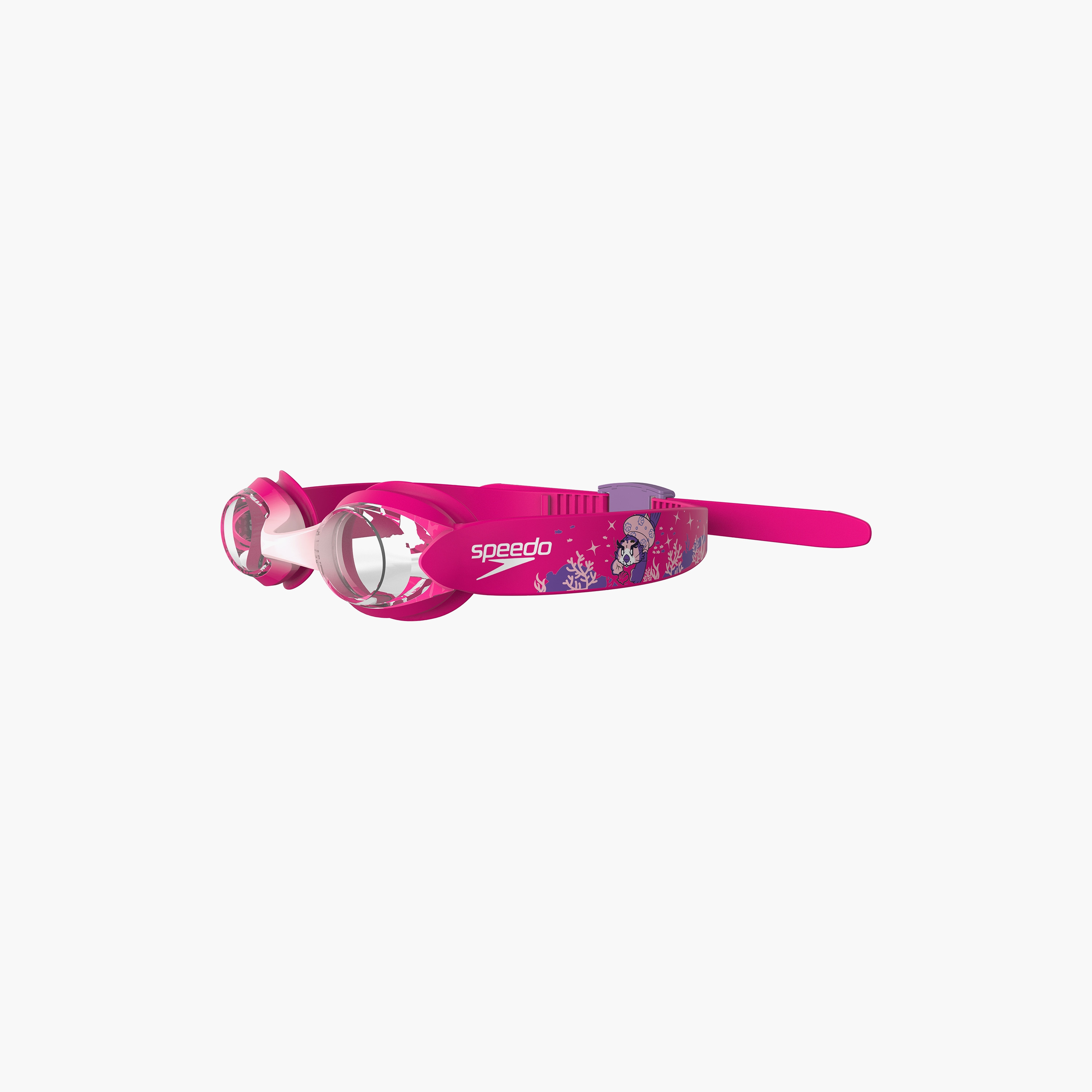 Speedo Infant Illusion Goggle Goggles, Baby Girls, Blossom/Electric Pink/Clear-baby-girls-clothing-swimwear-image-2