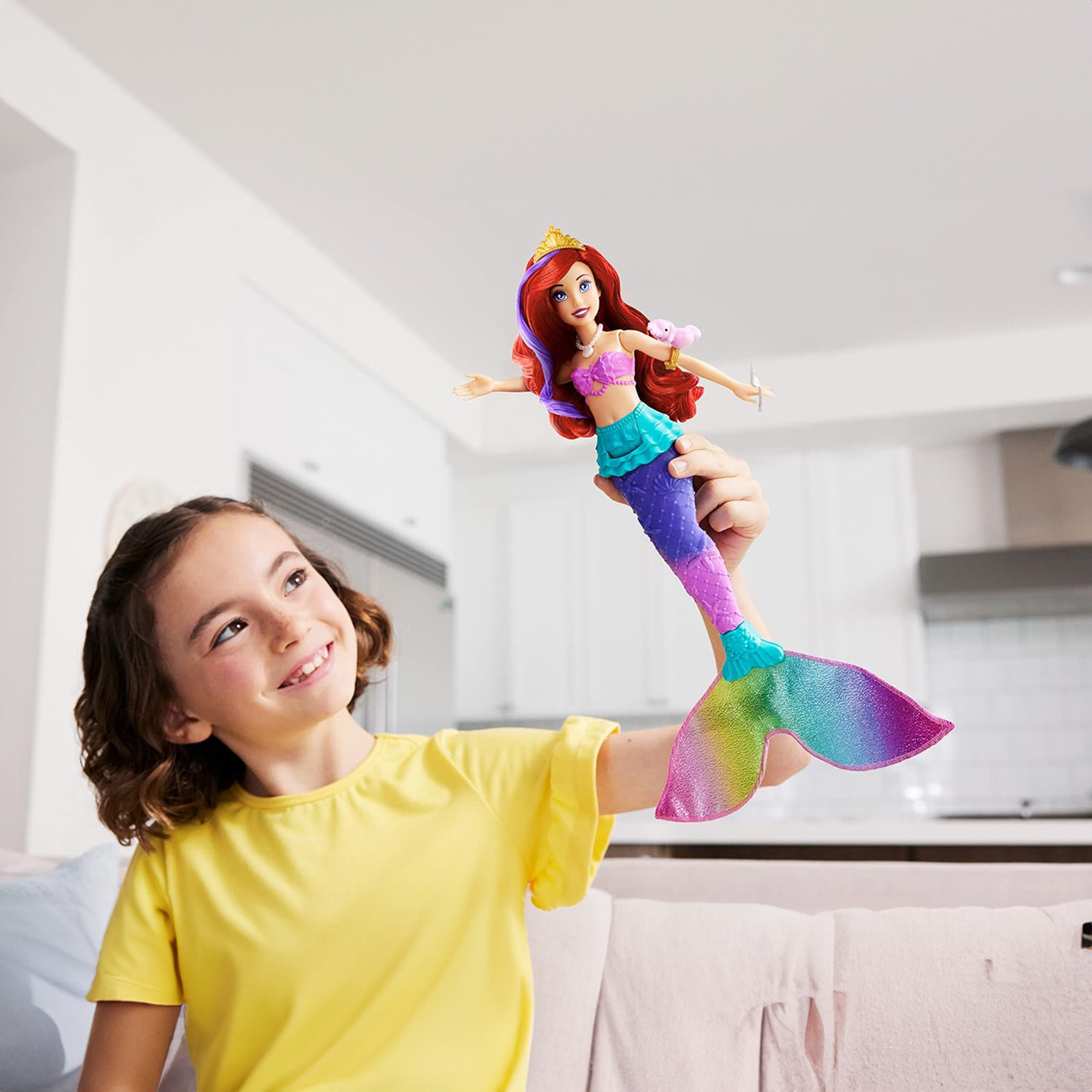 دمية برينسيس آرييل سويم آند سبلاش من ديزني-toys-dollsandplaysets-dollplaysets-image-5