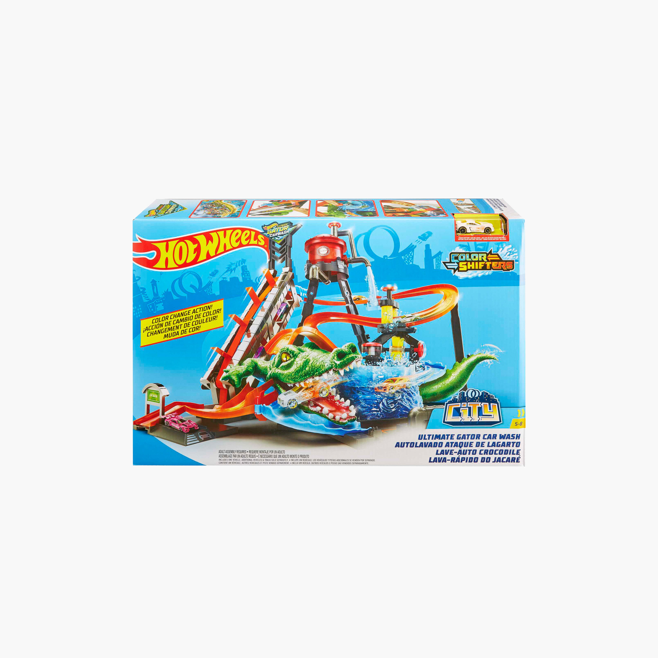 Hot Wheels Gator Car Wash Playset