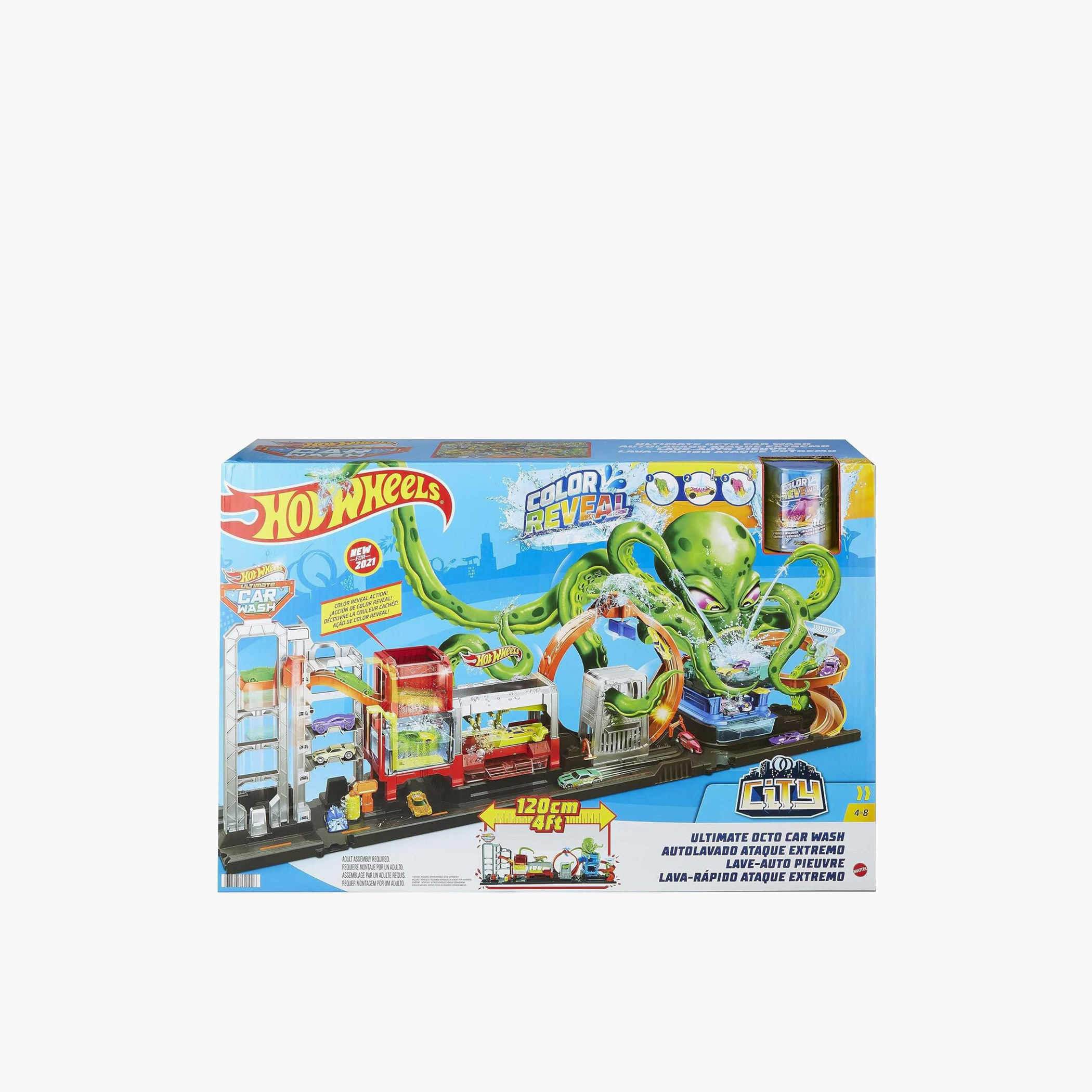 Hot popular Wheels City Octo Car Wash Playset