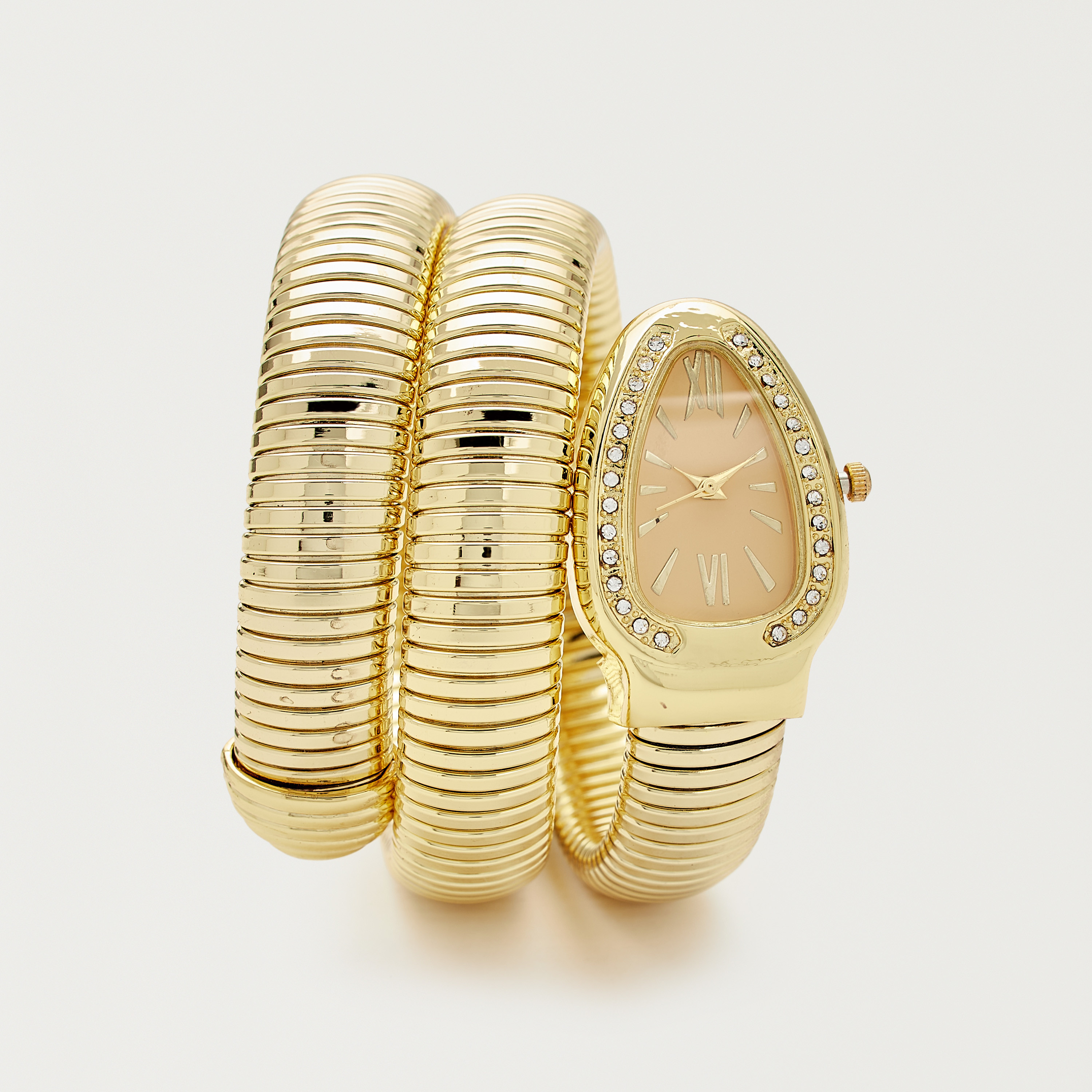 ساعة يد بسوار بتصميم  ثعبان مع تفاصيل مزيّنة من مستوتس-women-watchesandjewellery-watches-image-1