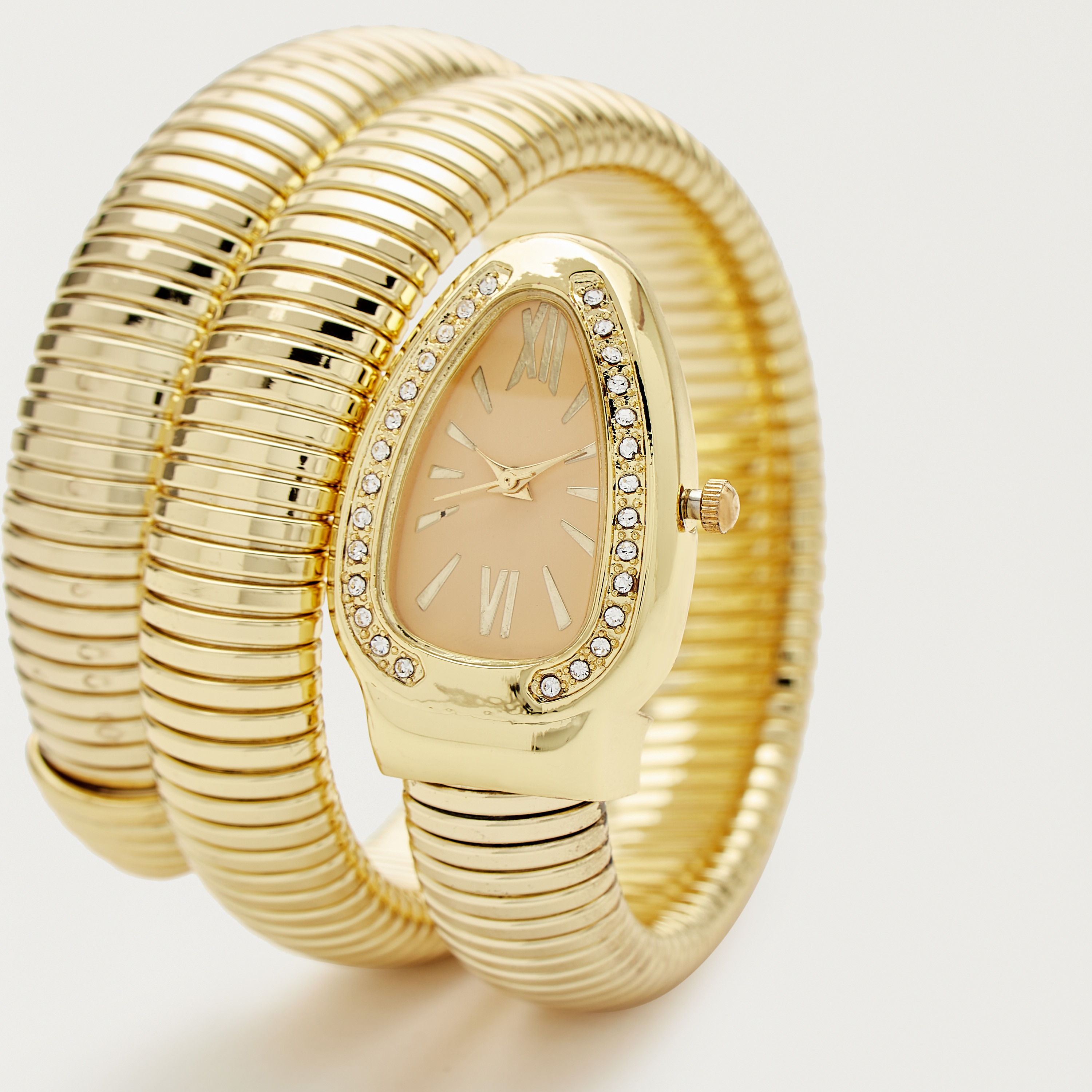 ساعة يد بسوار بتصميم  ثعبان مع تفاصيل مزيّنة من مستوتس-women-watchesandjewellery-watches-image-2