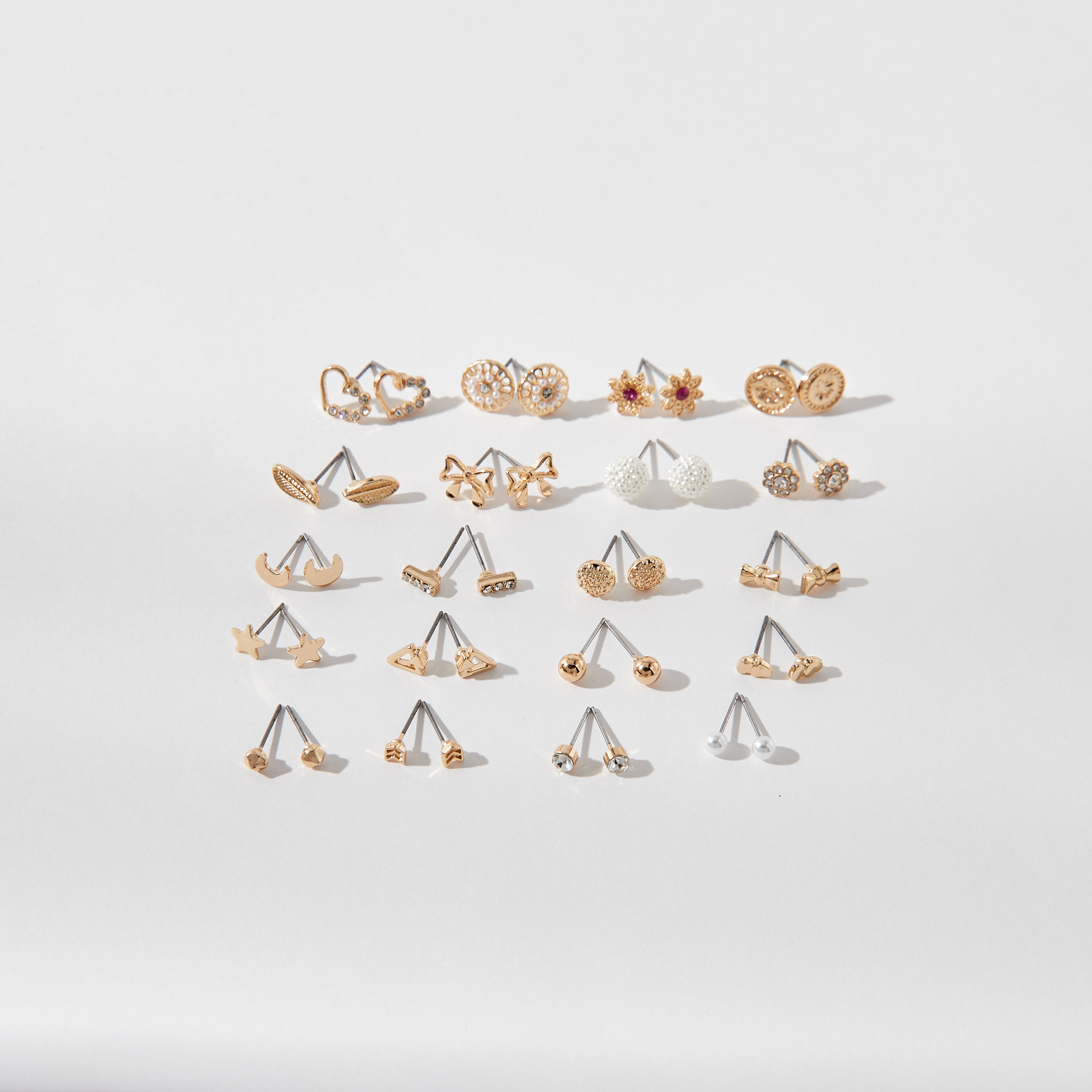 حلقان مرصّعة ميتاليك - طقم من 20-women-watchesandjewellery-jewellery-earrings-image-2