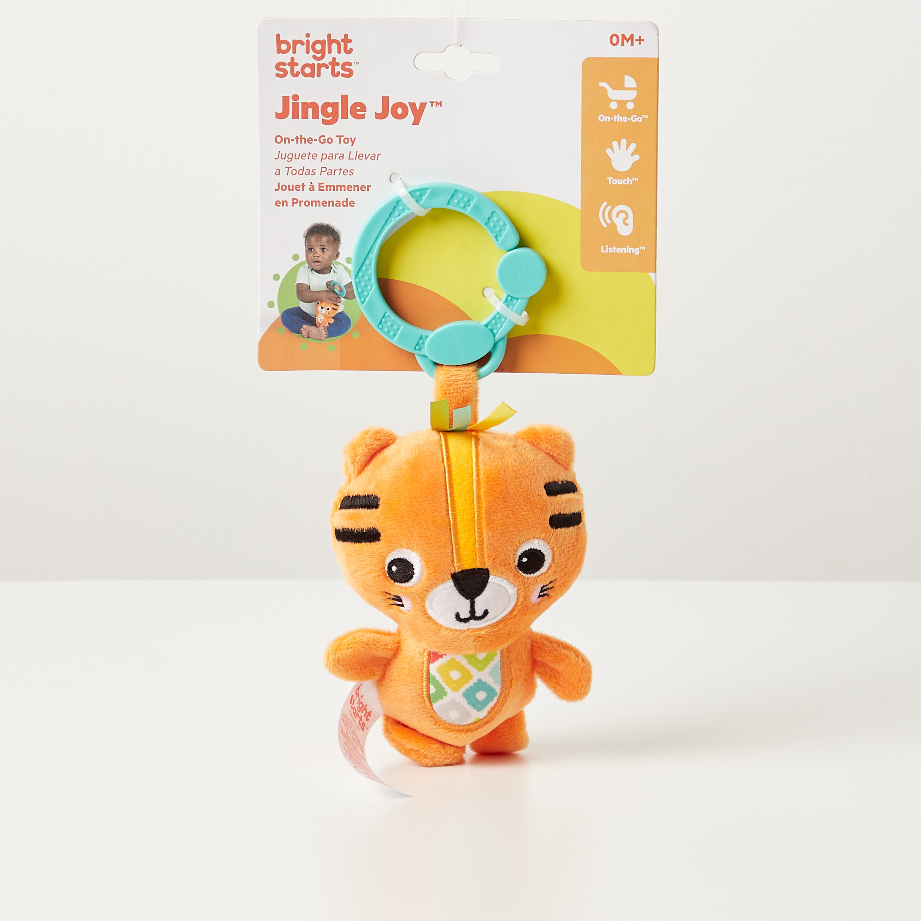 Bright Starts Tiger Jingle Joy Reach and Rattle Toy