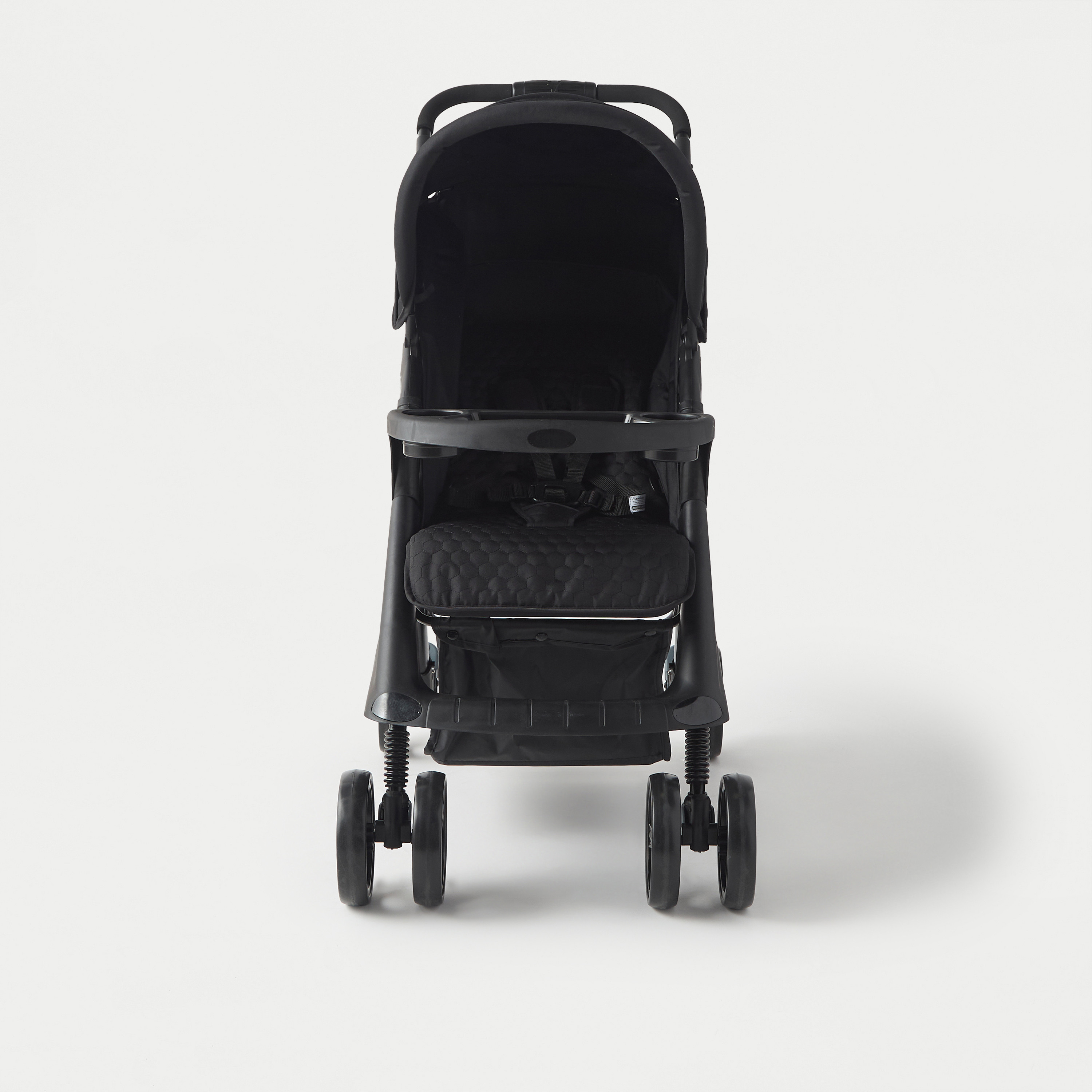 Juniors Bailey Deluxe Stroller with Push Button Folding System, Metal Frame and Wheel Lock-baby-gear-strollersandprams-strollers-image-2