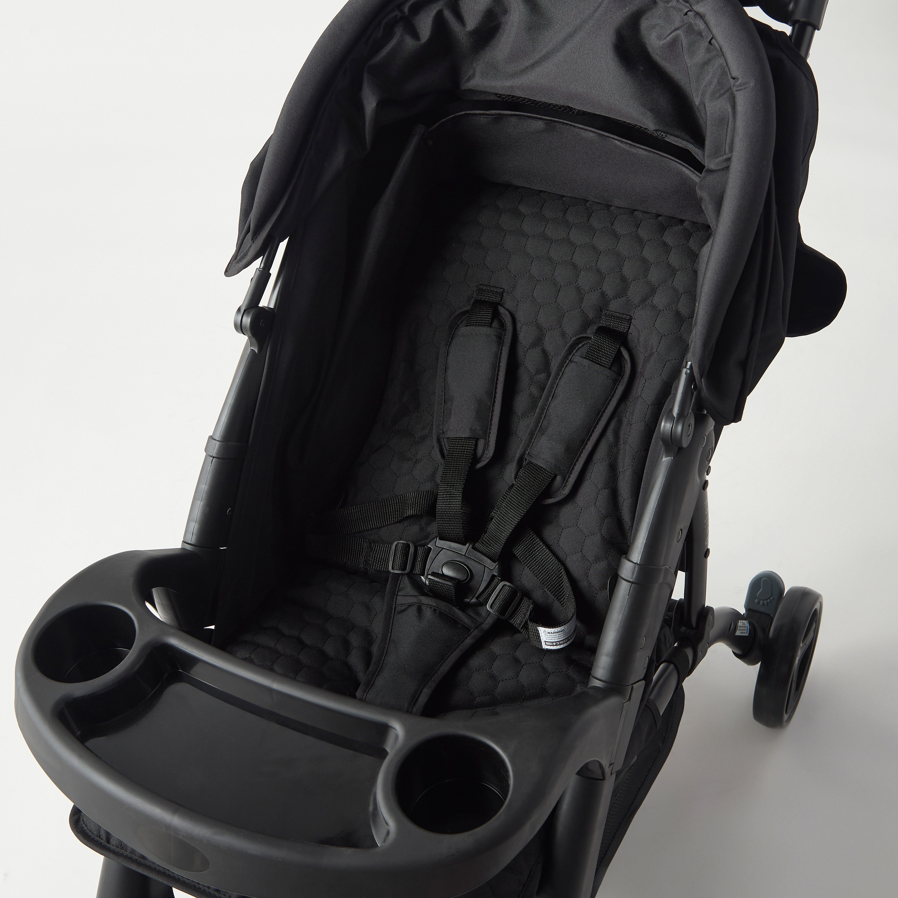 Juniors Bailey Deluxe Stroller with Push Button Folding System, Metal Frame and Wheel Lock-baby-gear-strollersandprams-strollers-image-5