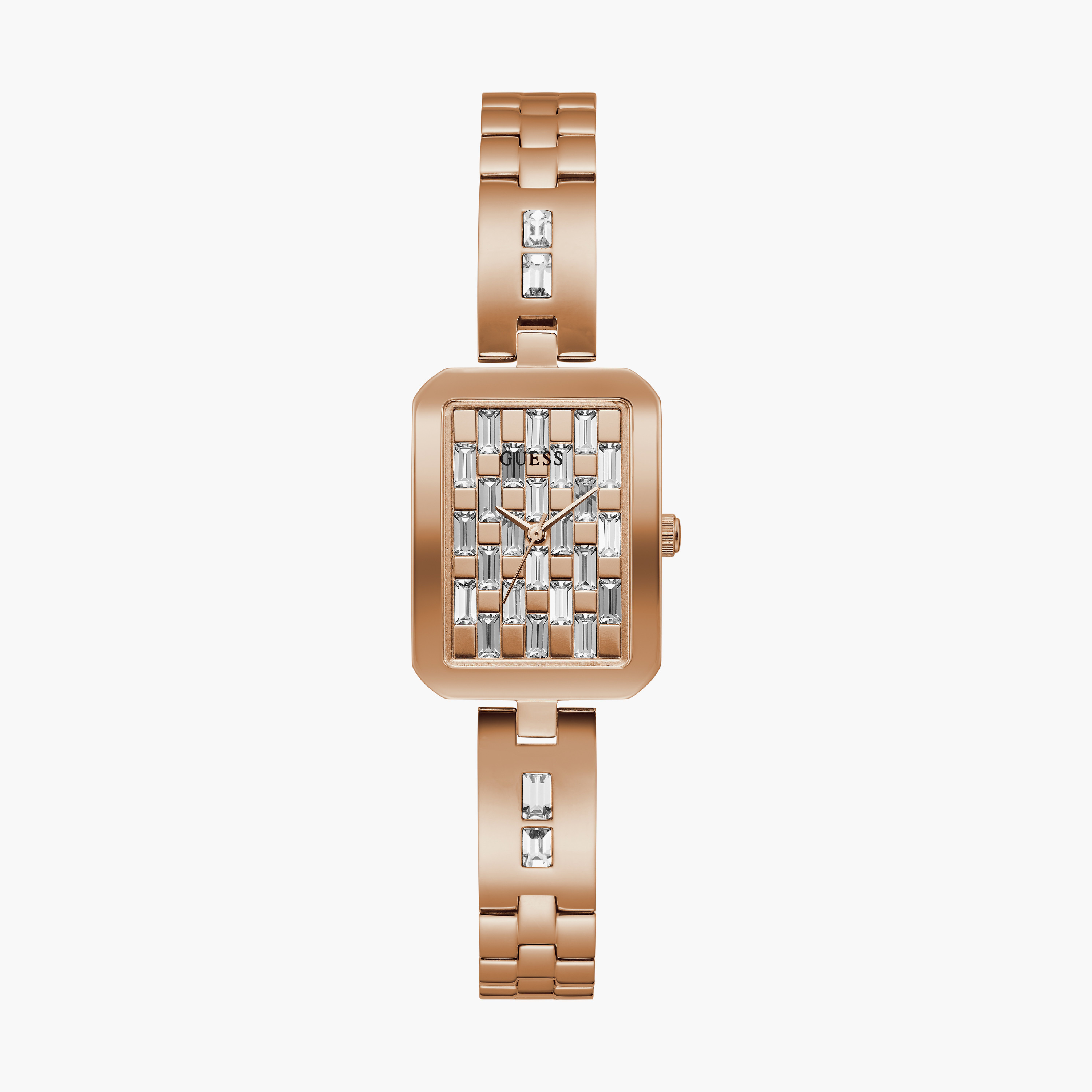 ساعة أنالوج ذهبية وردية بسوار ستانلس ستيل من جيس | GW0102L3-women-watchesandjewellery-watches-image-1