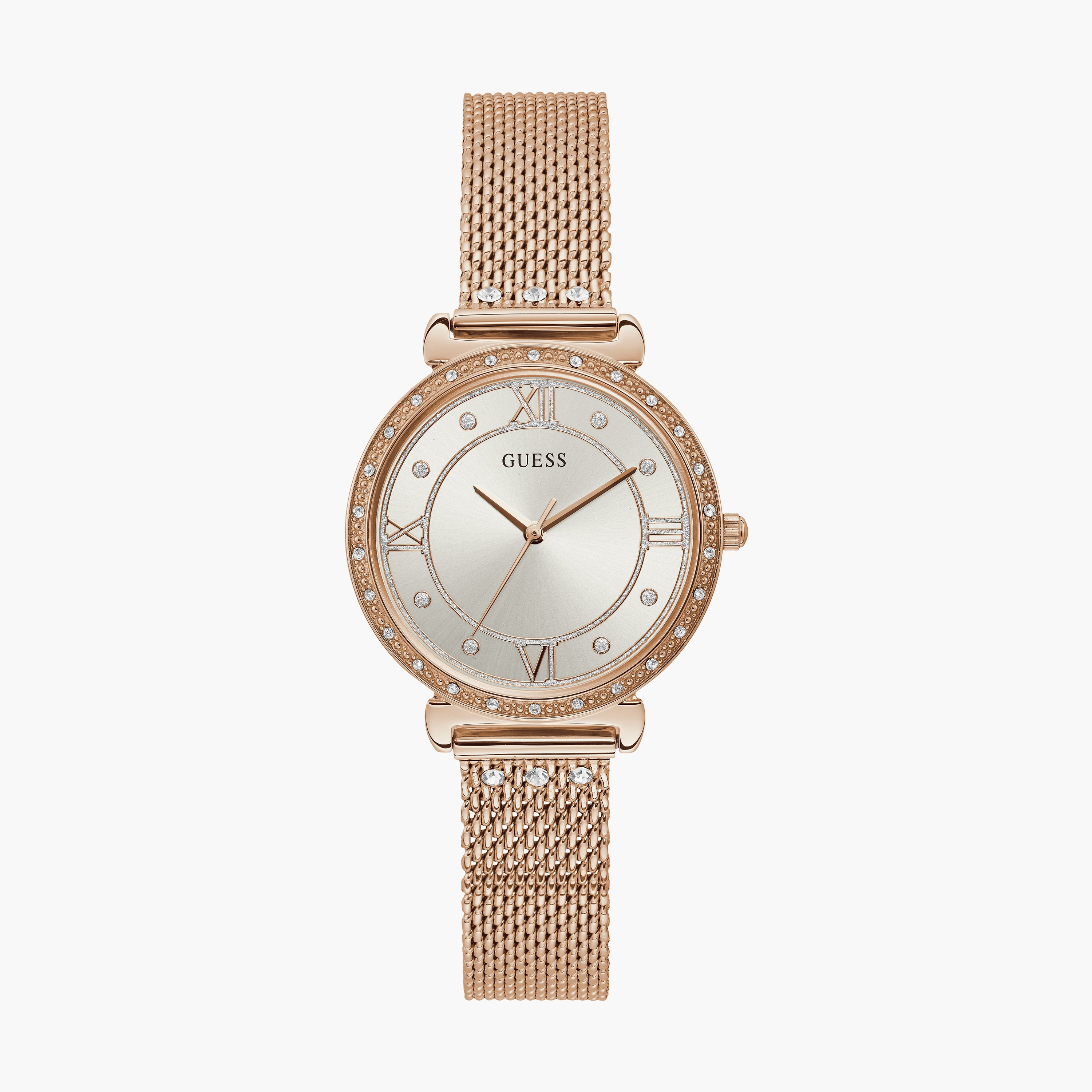 Buy Women s Guess Women s Rose Gold Analog Stainless Steel Strap Watch W1289L3 Online Centrepoint UAE