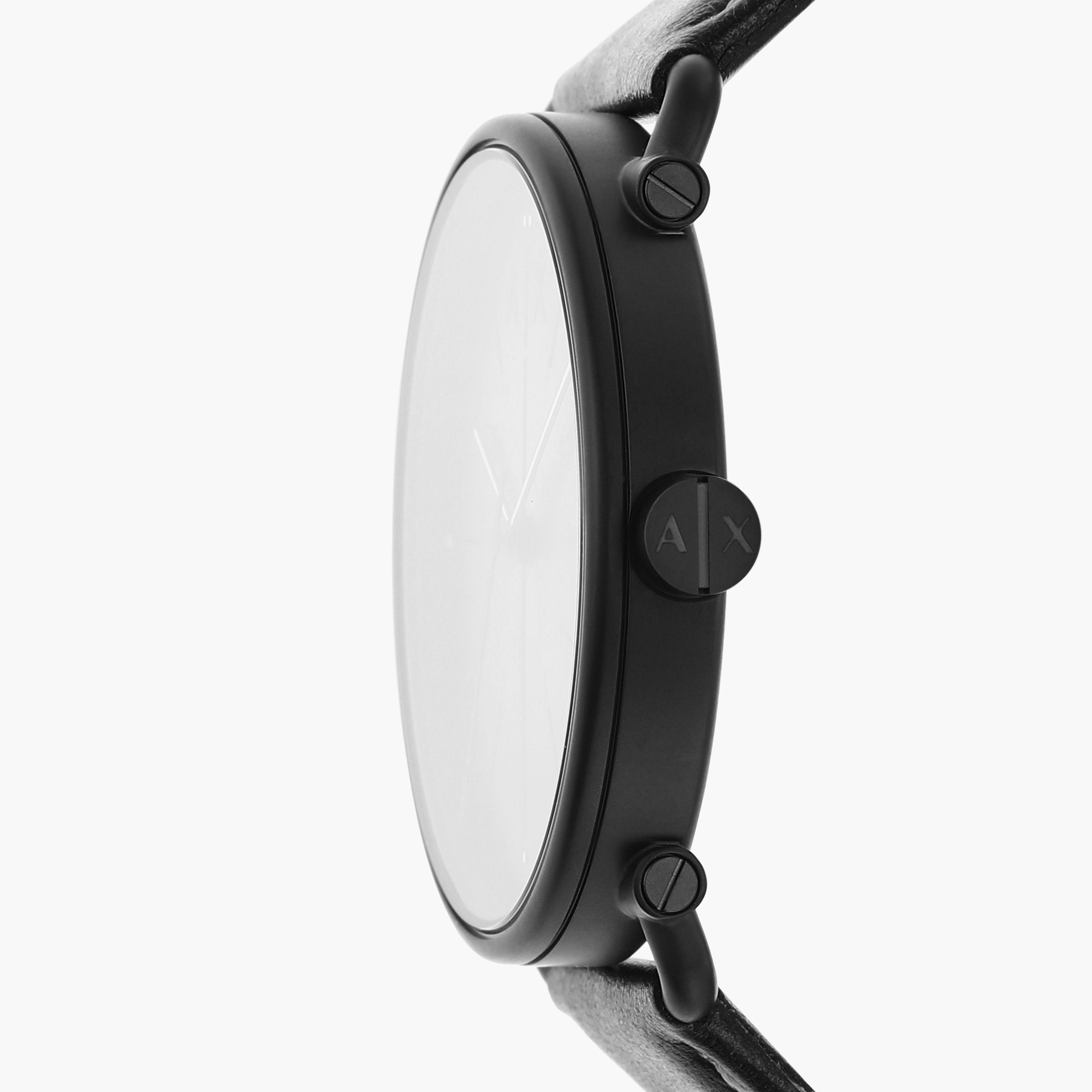 Armani Exchange Men's 44 MM Black Analog Leather Strap Watch | AX2904-men-watchesandjewellery-watches-image-5