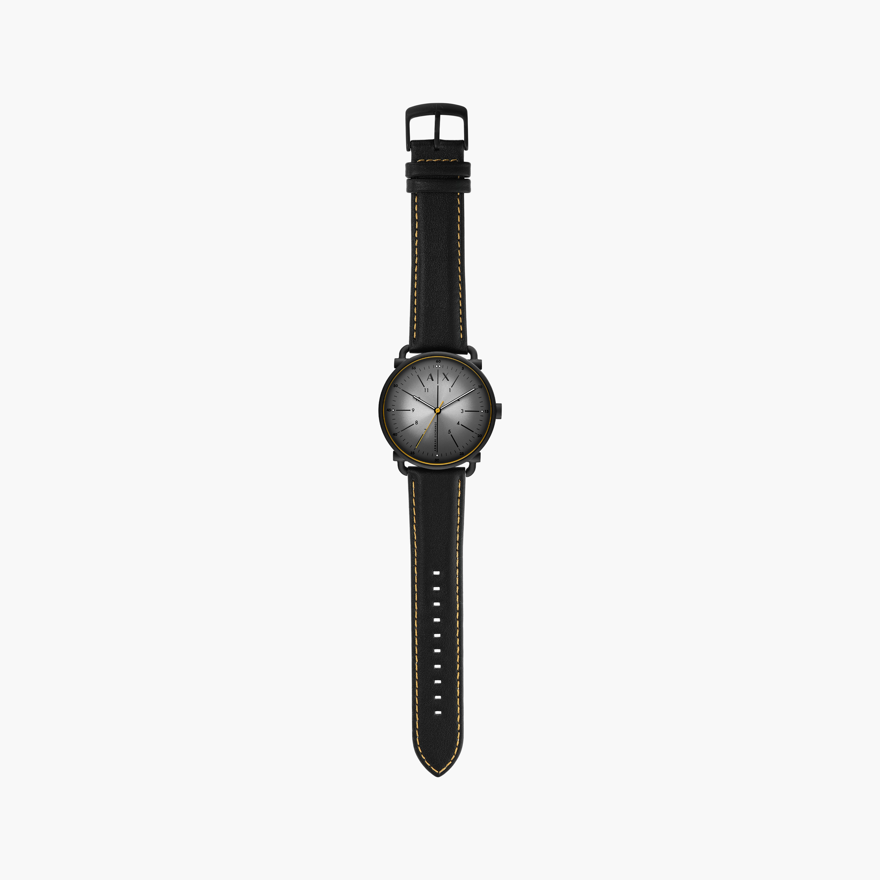 Armani Exchange Men's 44 MM Black Analog Leather Strap Watch | AX2904-men-watchesandjewellery-watches-image-6