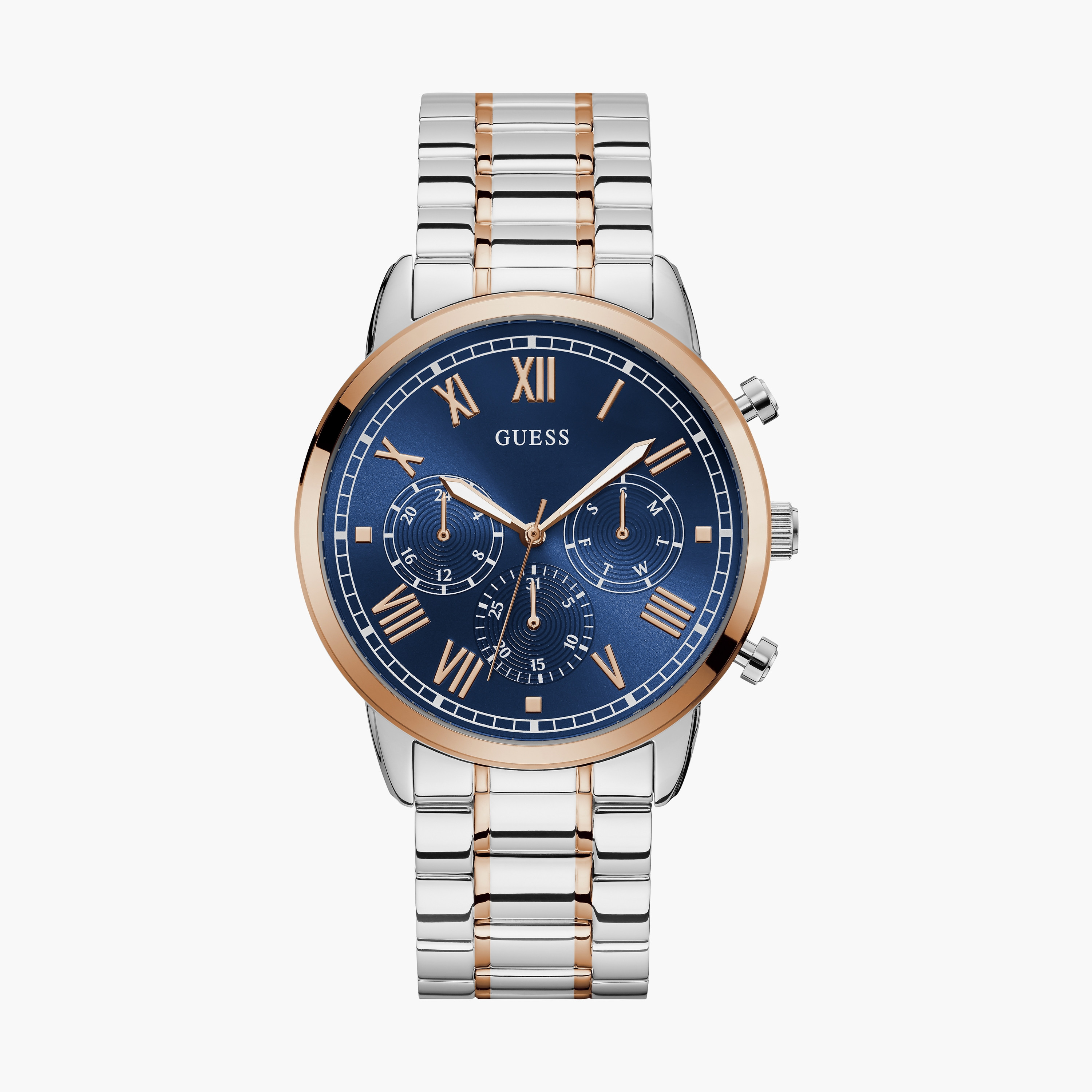 Guess men's shop rose gold watches