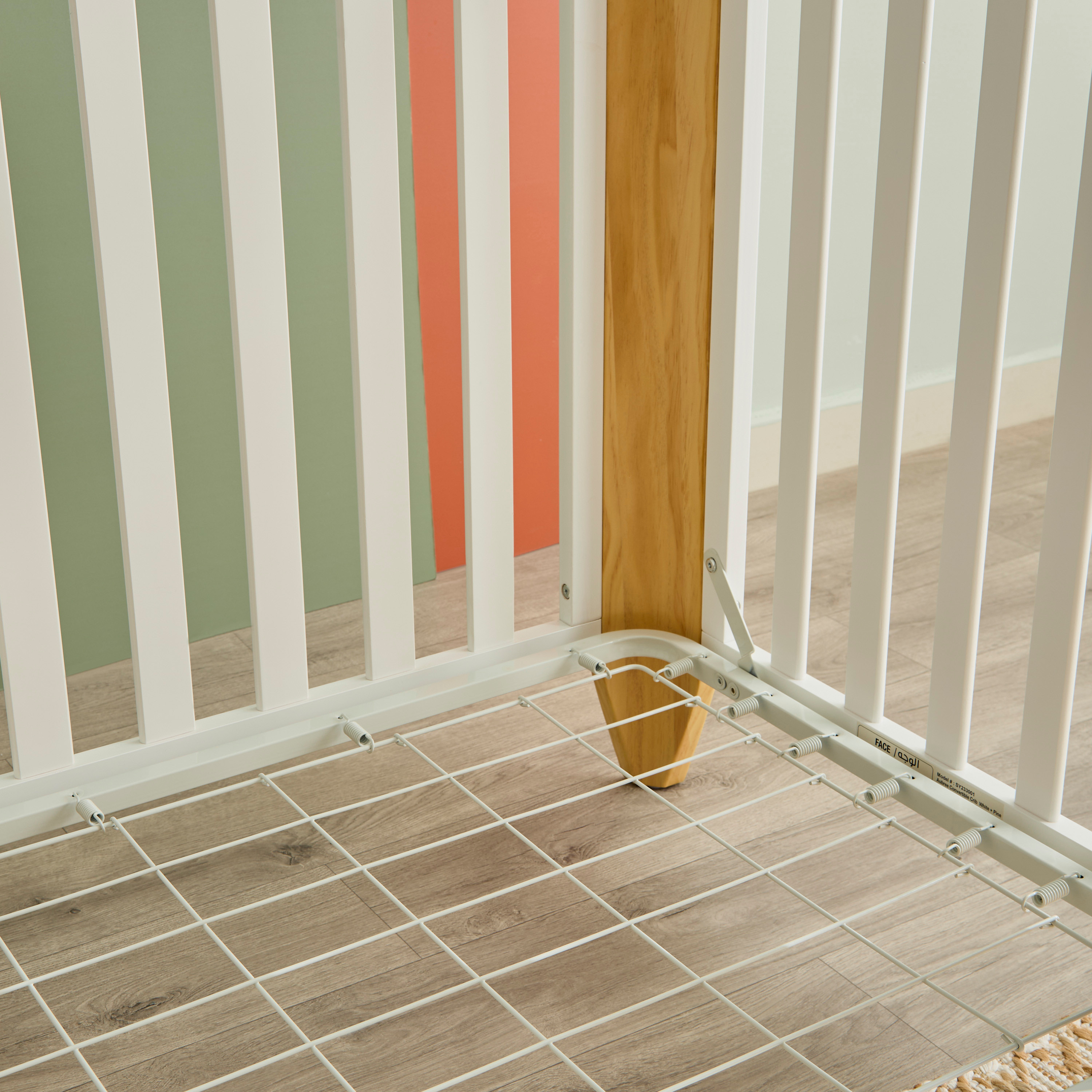 Giggles Aubree Crib with 3-in-1 Convertible Design and Guard Rails (Up to 6 years)-baby-nursery-furniture-cribsandbeds-babycribs-image-11