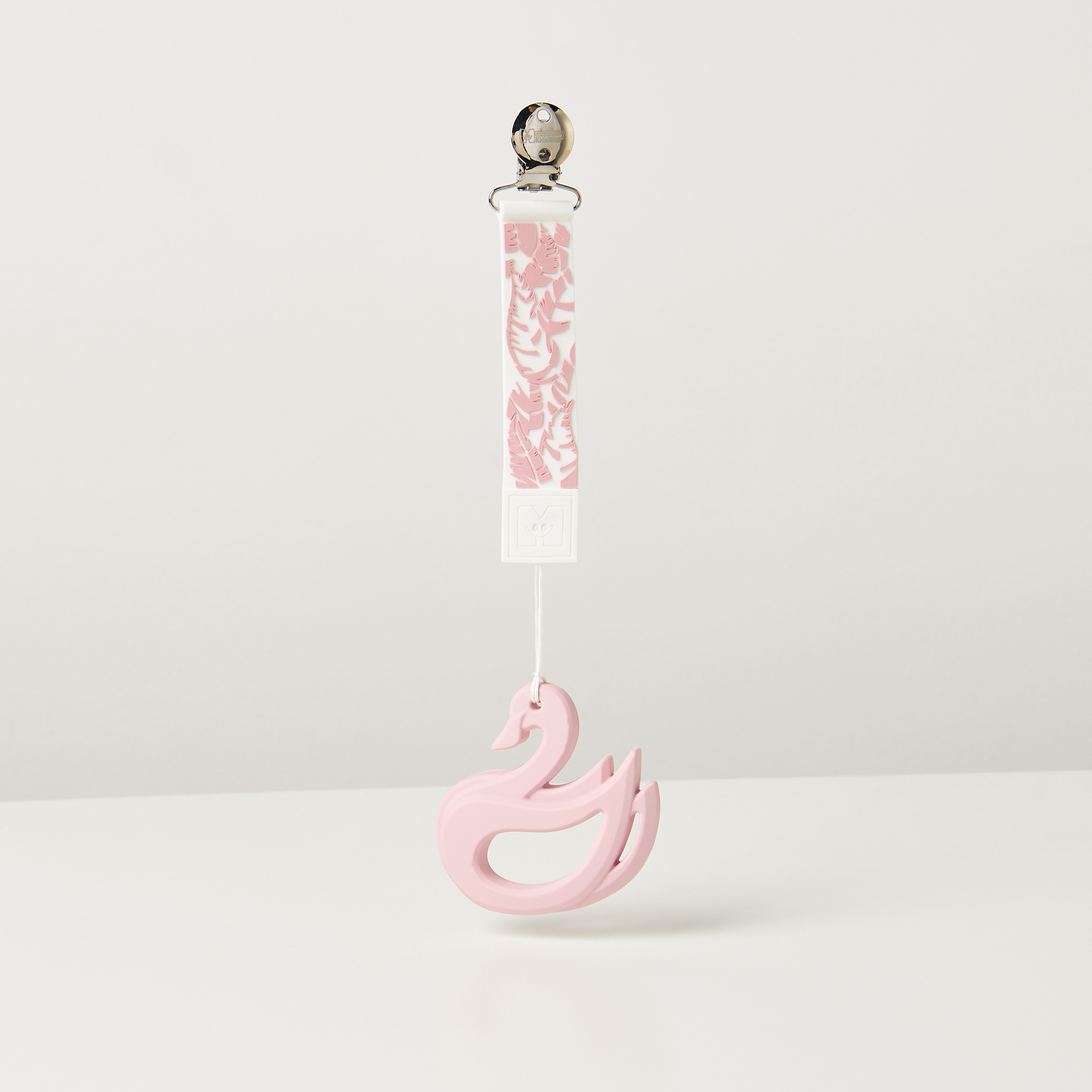 Malarkey Kids Swan-Shaped Teether and Tether Set-baby-feeding-teethers-image-2