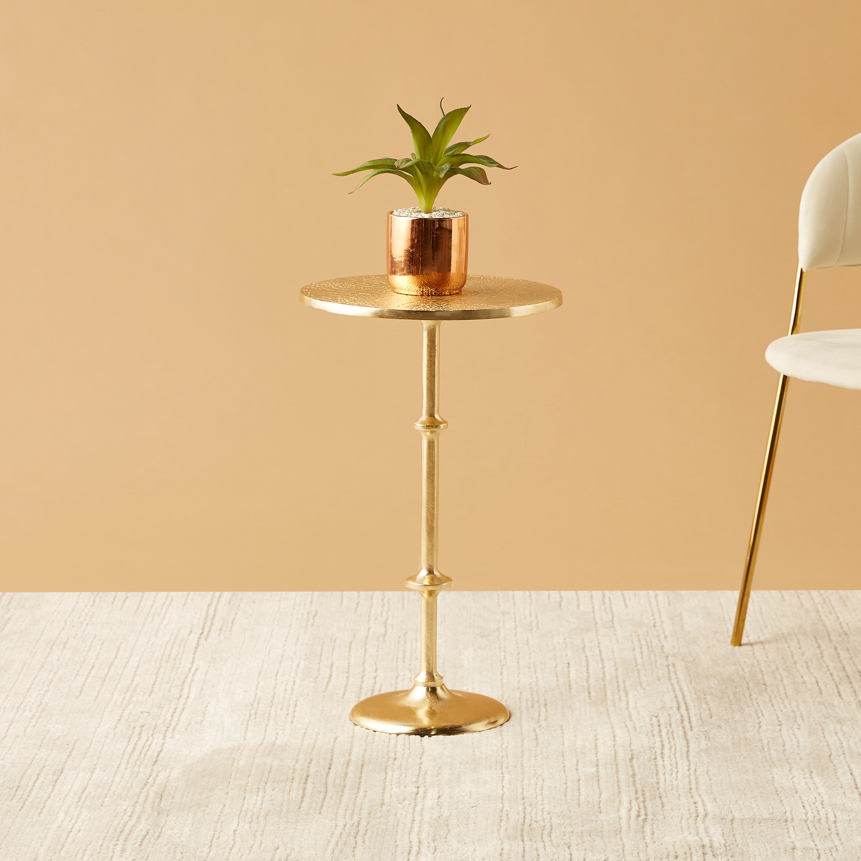 Textured Accent Table - 30x55 cms-furniture-livingroom-sideandendtables-image-2