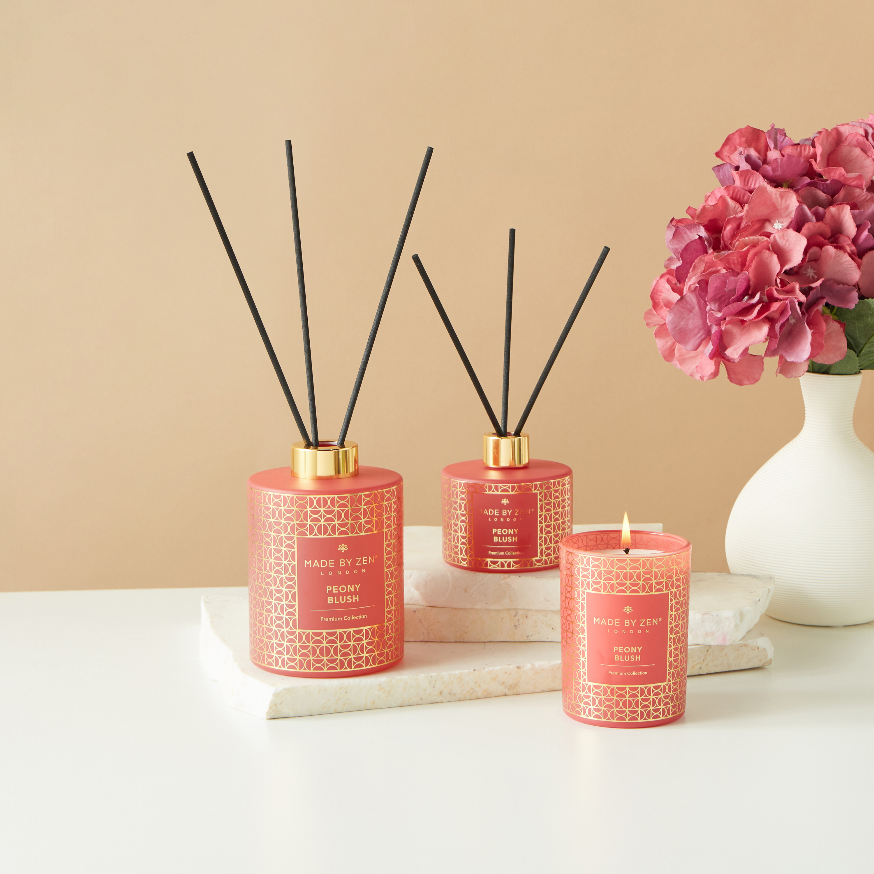 Made By Zen Peony Blush Reed Diffuser - 200 ml-household-homefragrance-reeddiffusers-image-6