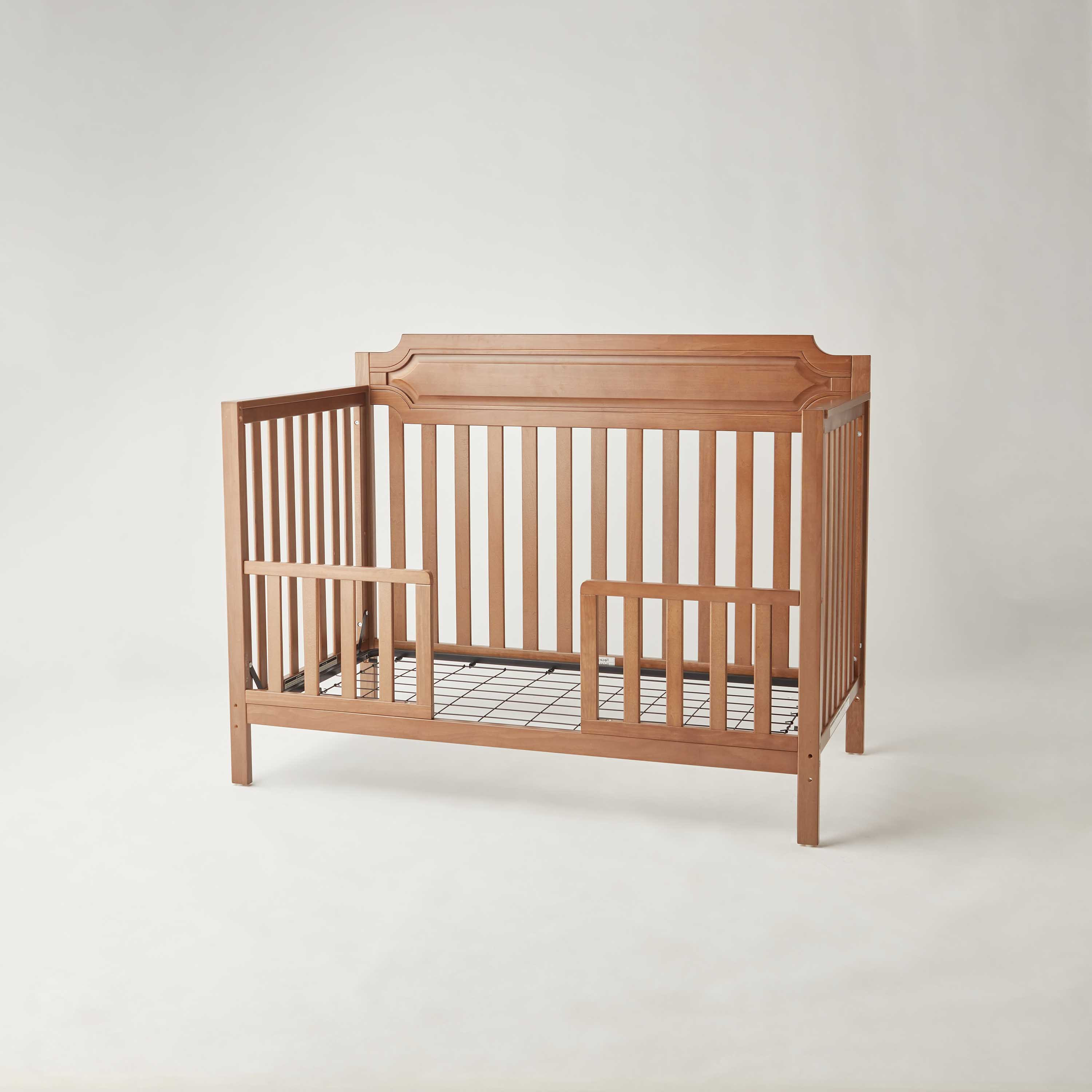 Buy Giggles Bradley Convertible Crib with Toddler Rail Online Babyshop UAE