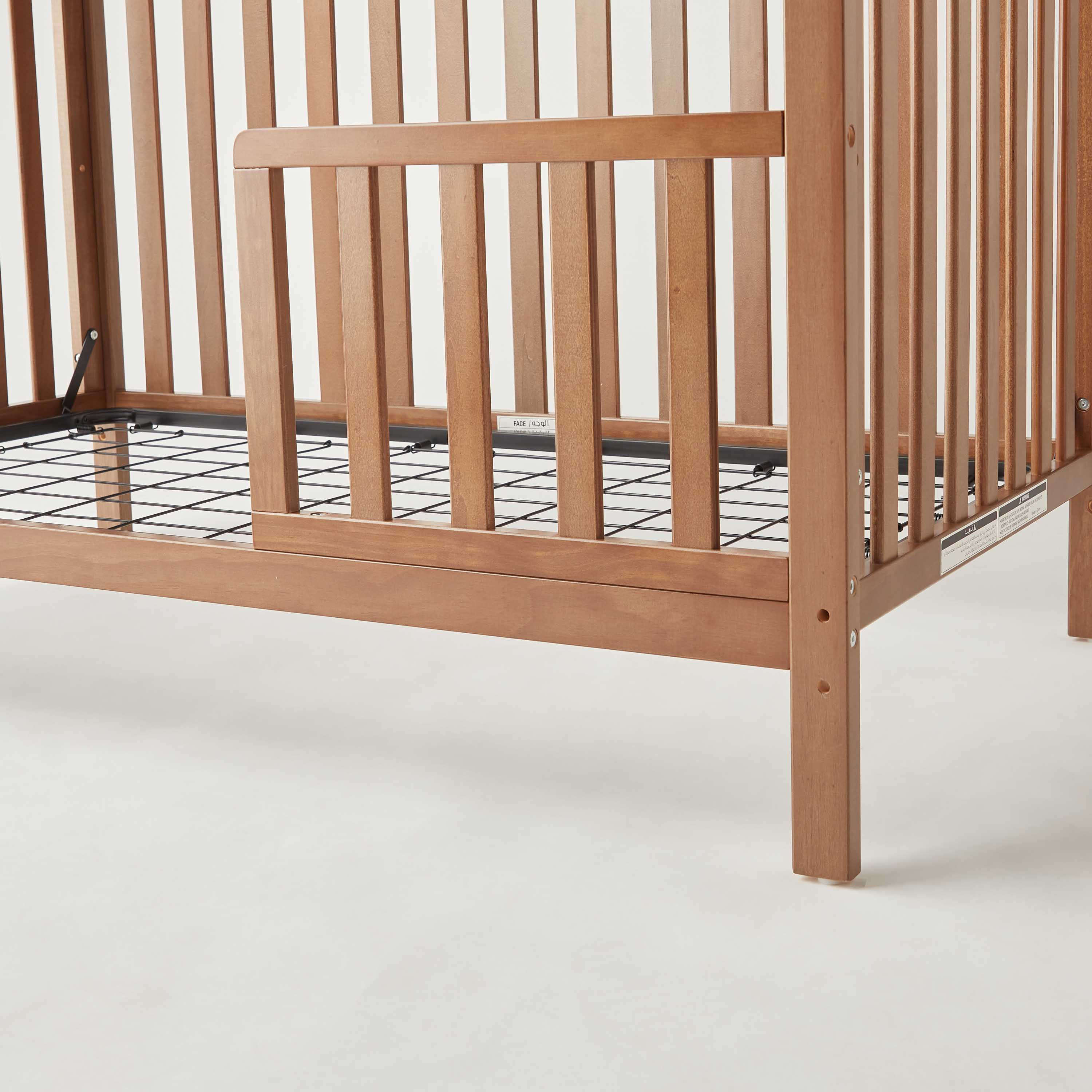 Buy Giggles Bradley Convertible Crib with Toddler Rail Online Babyshop UAE