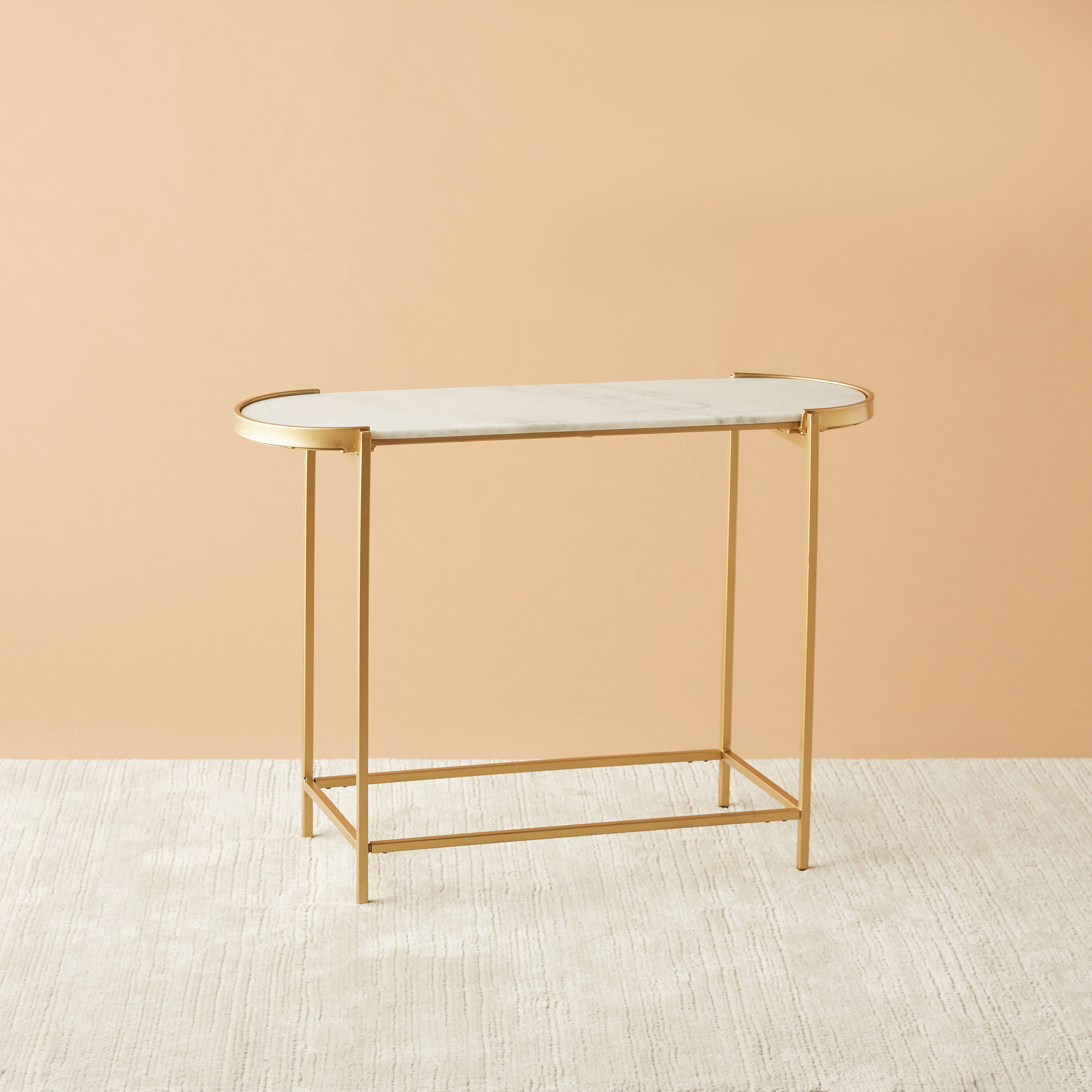 Marble Top Console Table - 98x35x70 cms-furniture-livingroom-consoletablesandmirrors-image-2