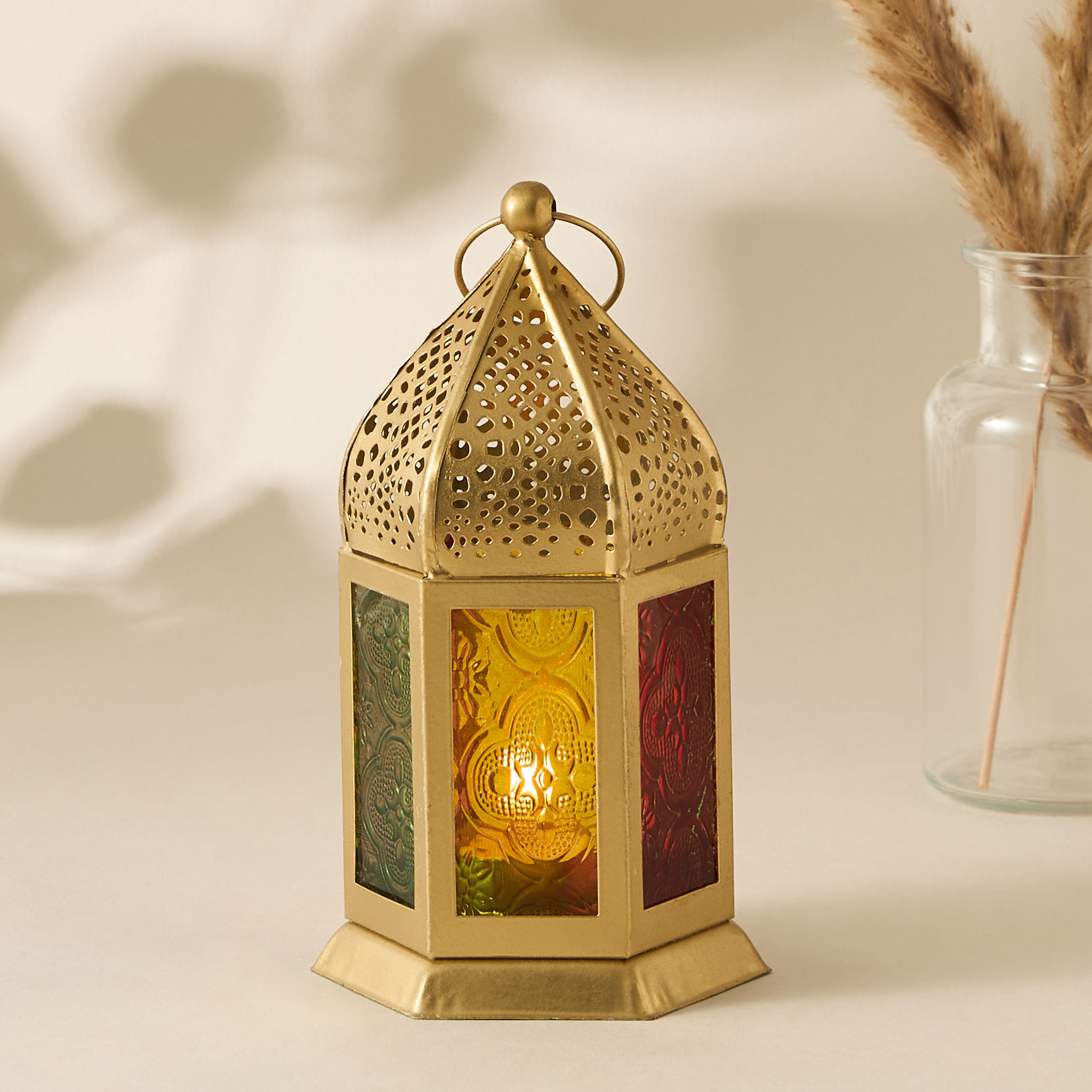 Decorative Iron Lantern - 16 cms-household-decor-candleholdersandlanterns-image-1