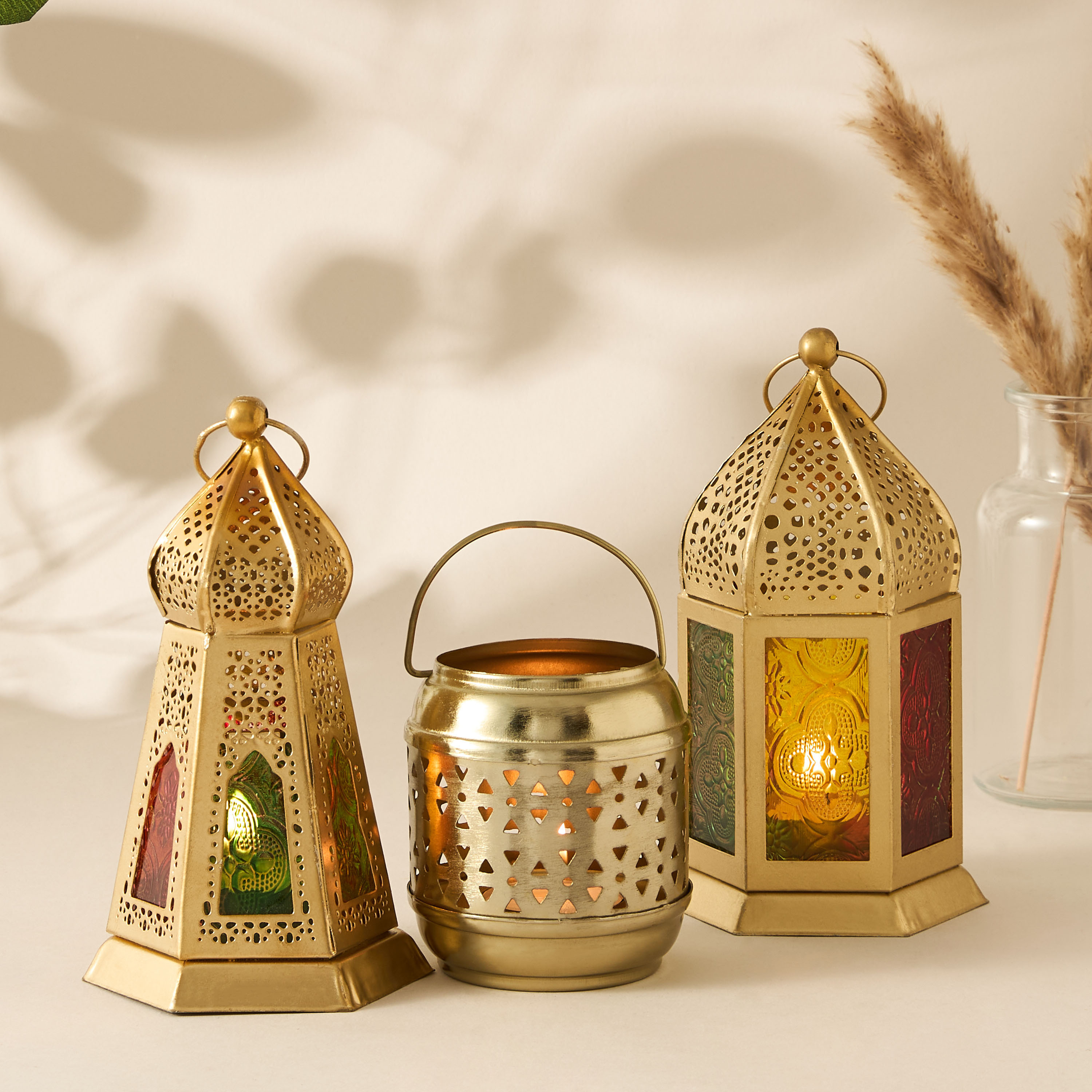 Decorative Iron Lantern - 16 cms-household-decor-candleholdersandlanterns-image-6