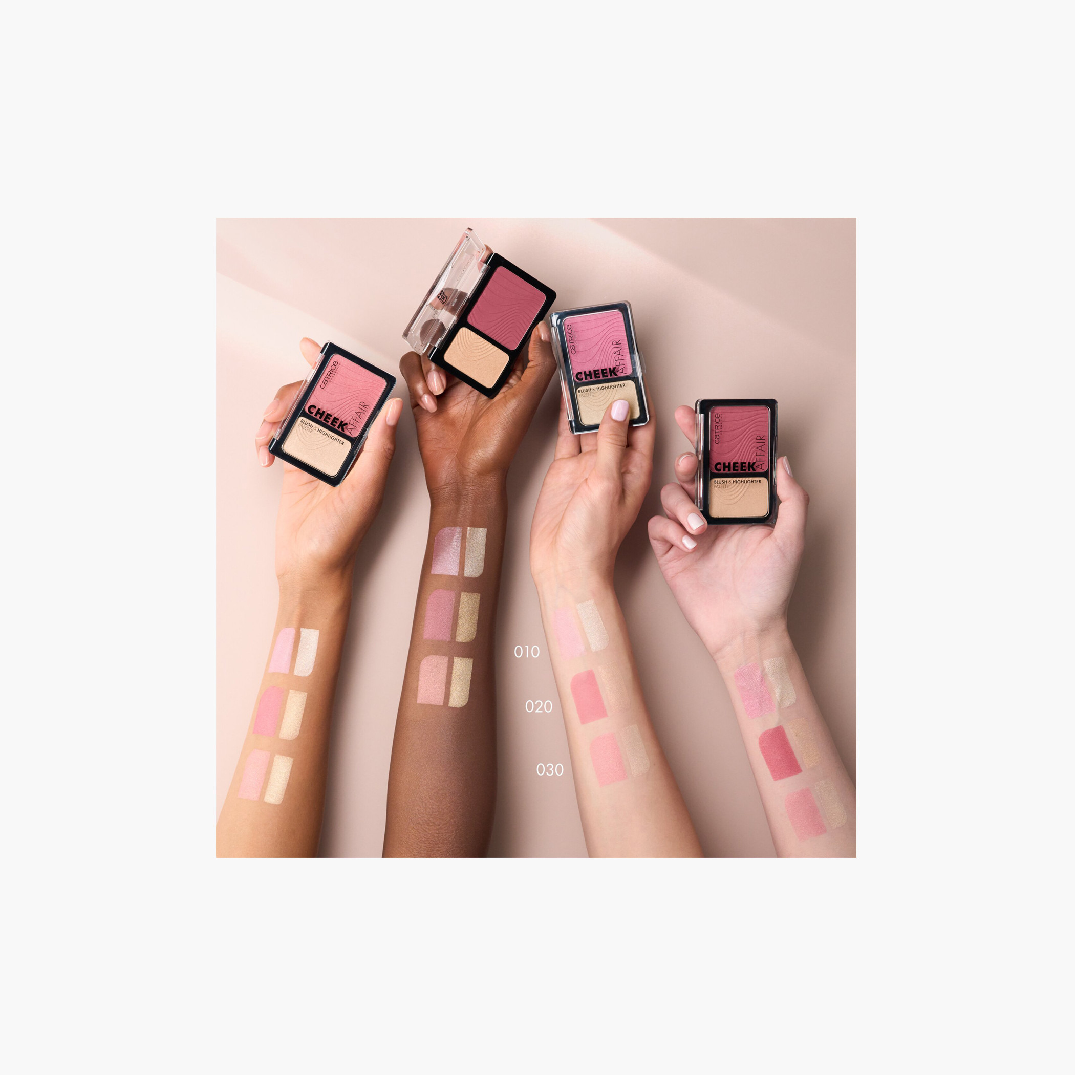 باليت أحمر خدود وهايلايتر تشيك أفير من كاتريس - 10 جرام-beautyandpersonalcare-makeup-face-blushes-image-2