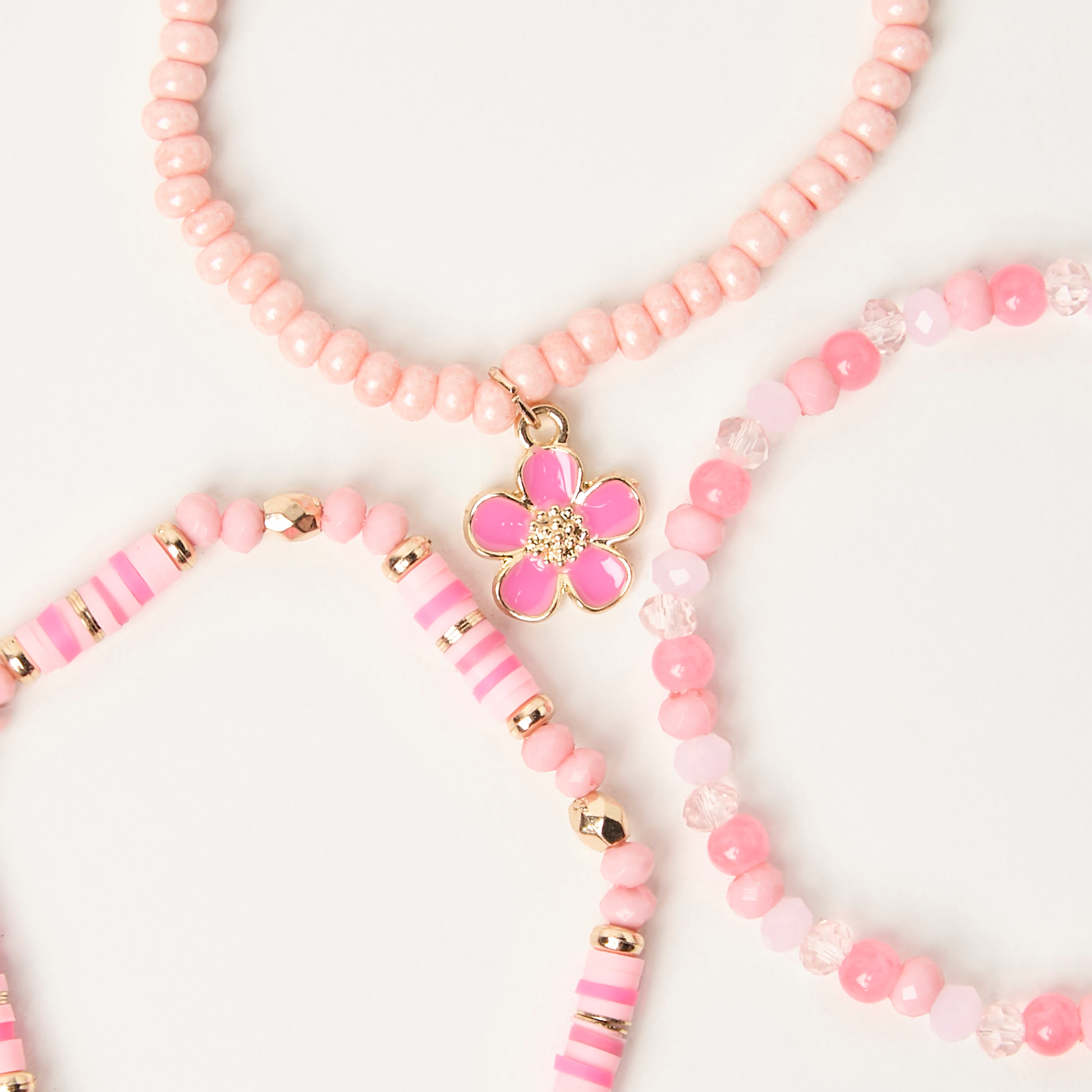 أساور مطّاطية مزينة بالخرز من تشارمز - طقم 3 قطع-girls-accessories-jewellery-image-3